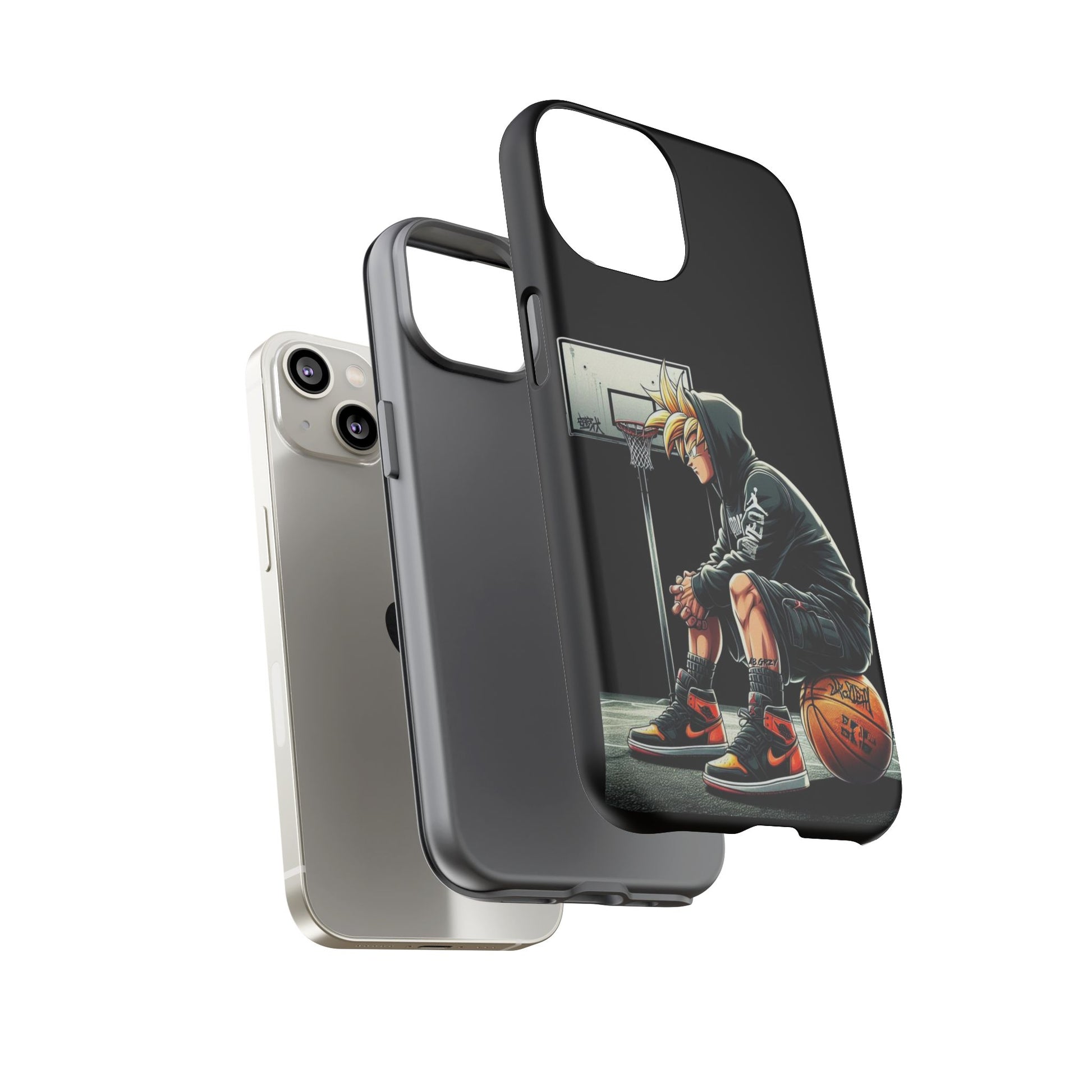 Son Goku Basketball Tough Cases for iPhones, Samsung, and Pixel