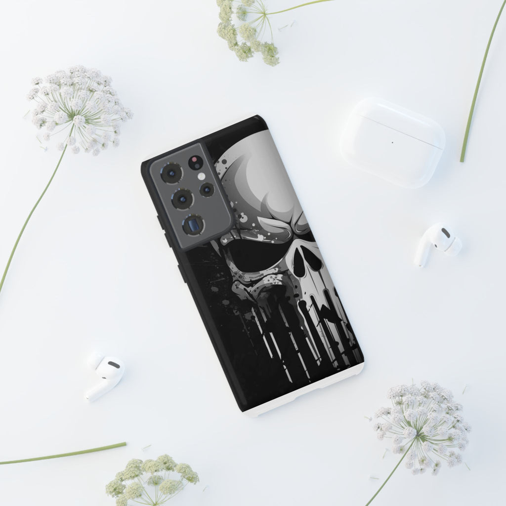 Punisher Skull Tough Cases for iPhones, Samsung, and Pixel