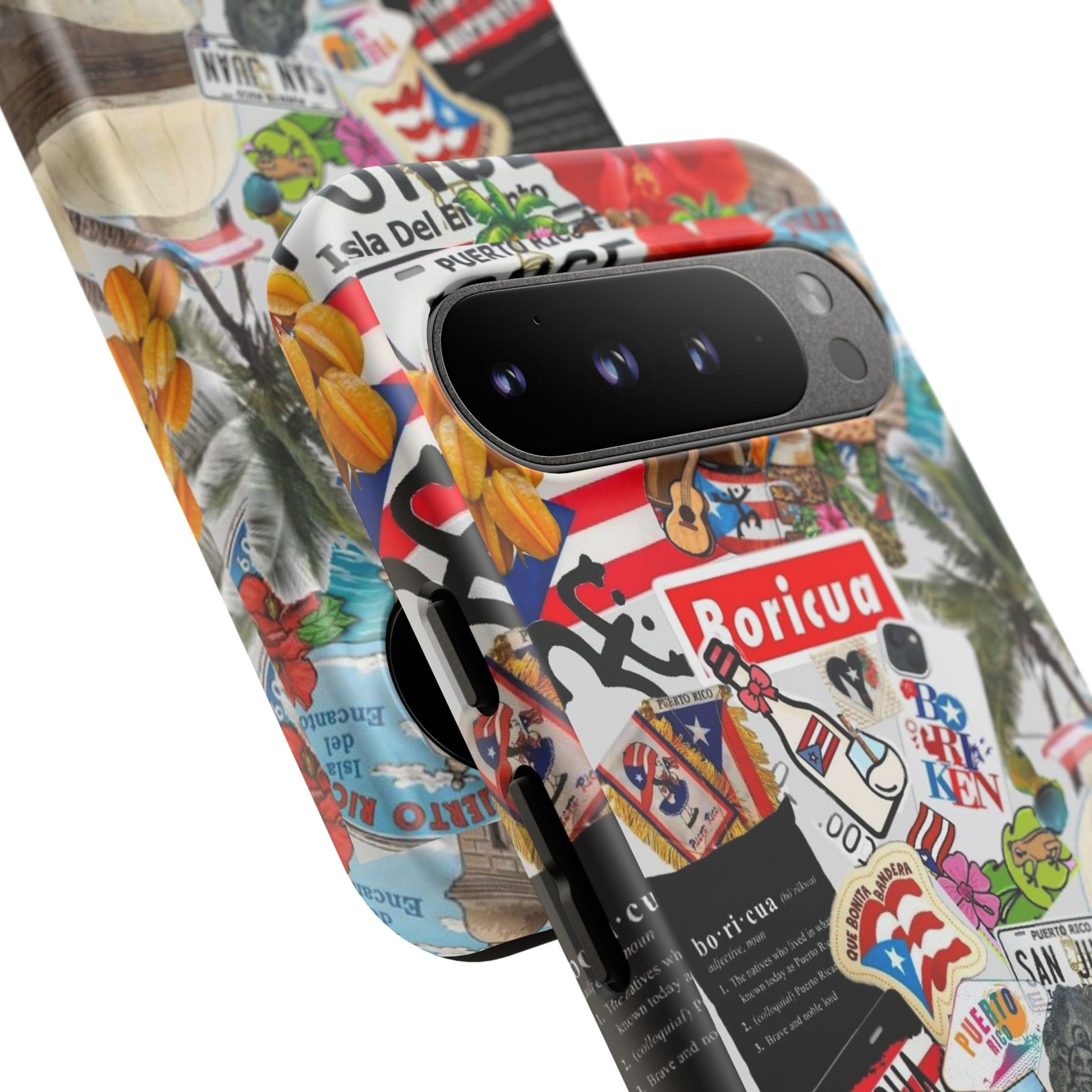 Puerto Rico Boricua Art Tough Cases for iPhones, Samsung, and Pixel