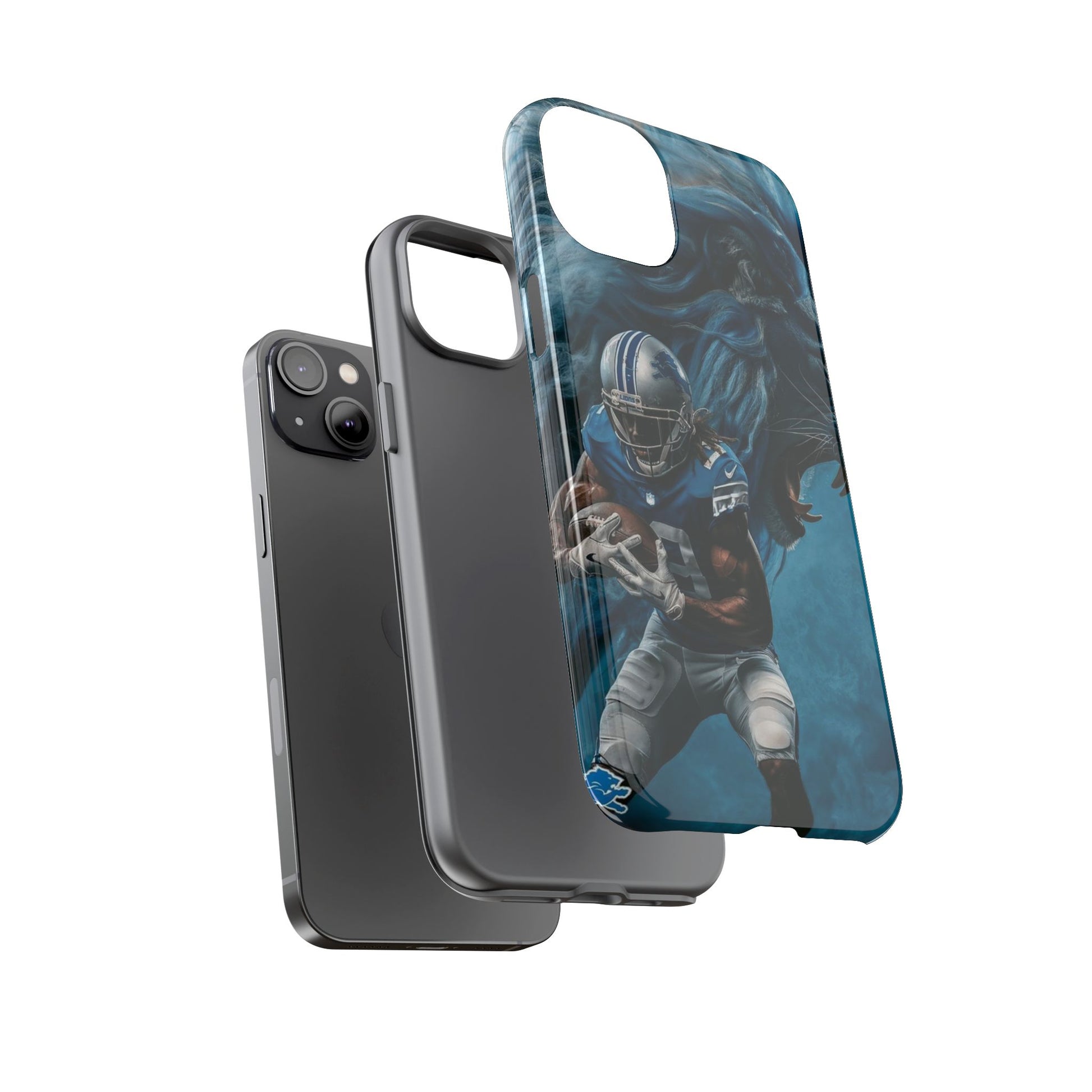 Detroit Lions Player Football Phone Case, Tough Cases for iPhones, Samsung, and Pixel