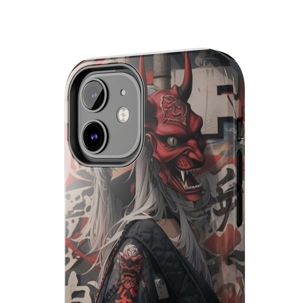 Anime Kabuki Mask Theme Phone Cases for Iphones & Samsung Durable