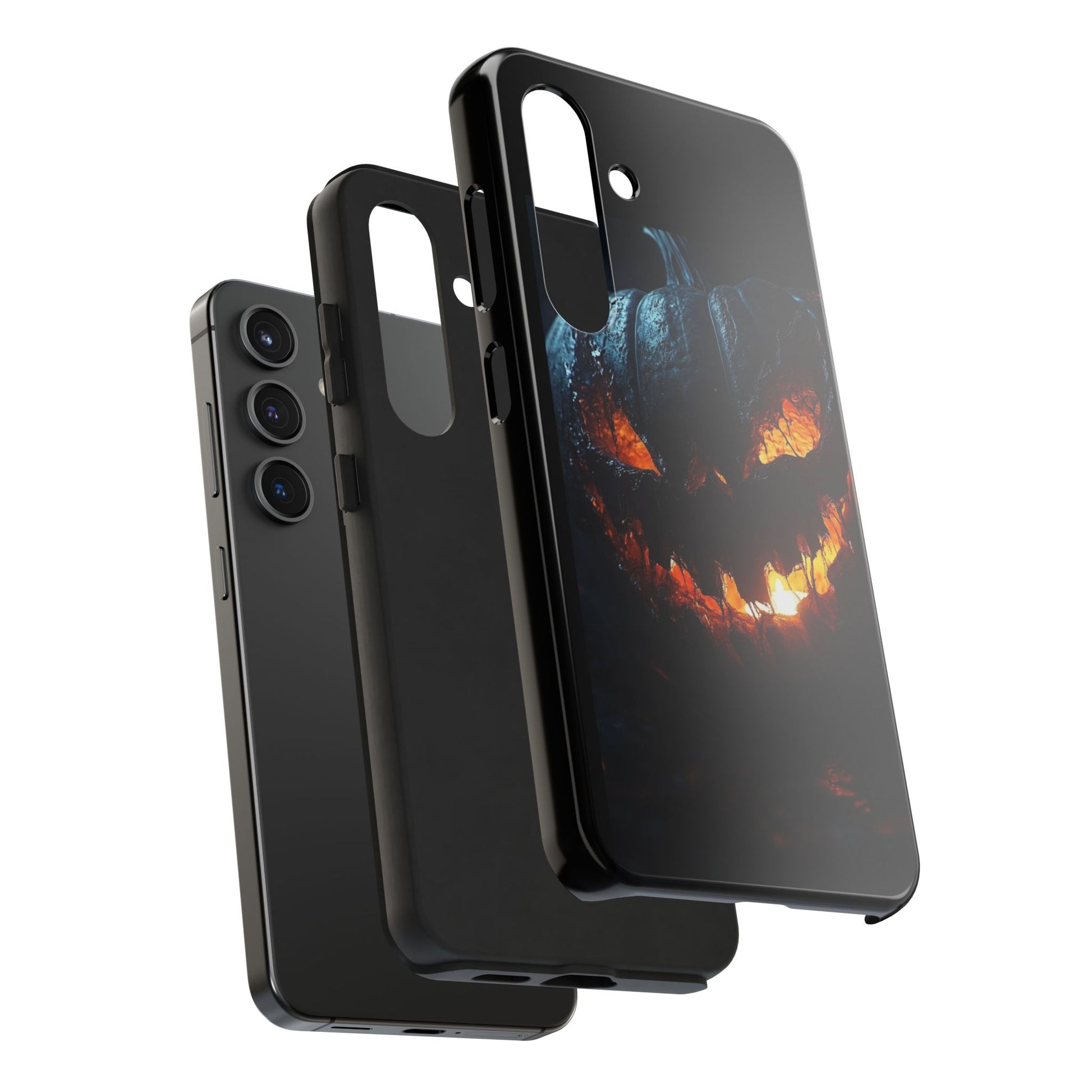 Scary Pumpkin Halloween Theme Phone Cases for iPhones & Samsung Phones