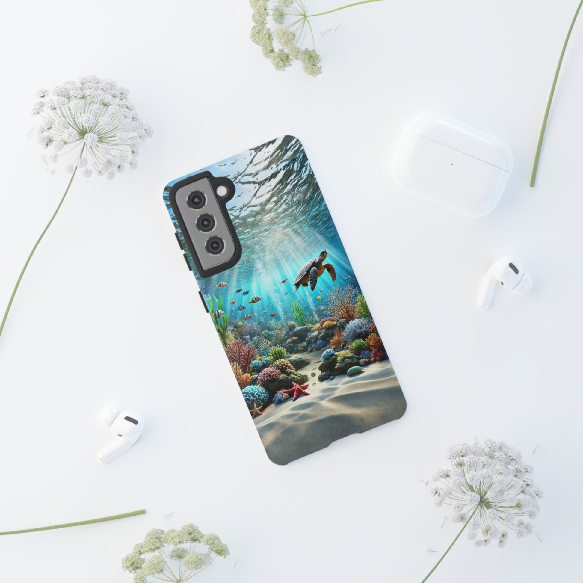 Under Sea Landscape Tough Cases for iPhones, Samsung, and Pixel