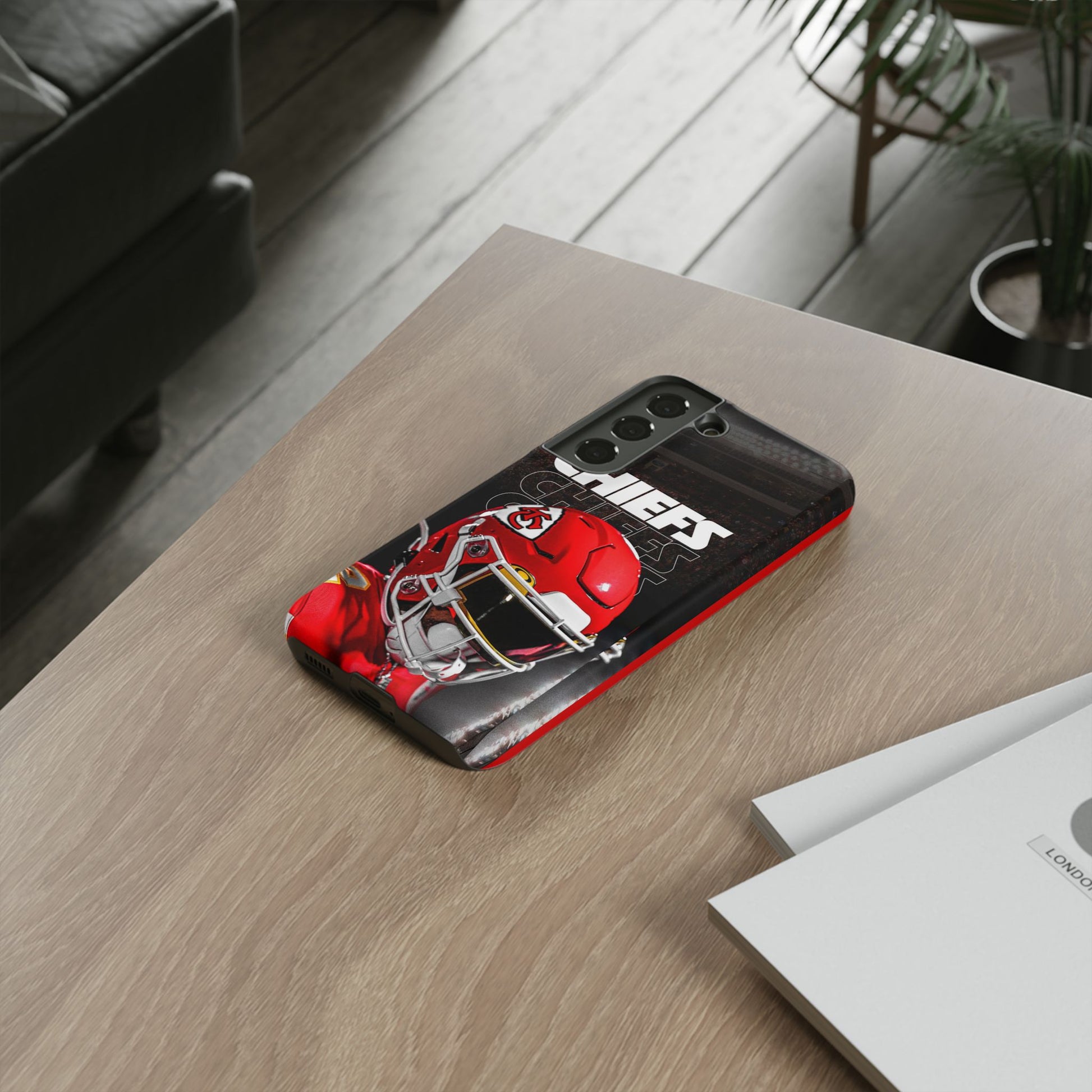Kansas City Chiefs Football Helmet Logo Tough Cases for iPhones, Samsung, and Pixel