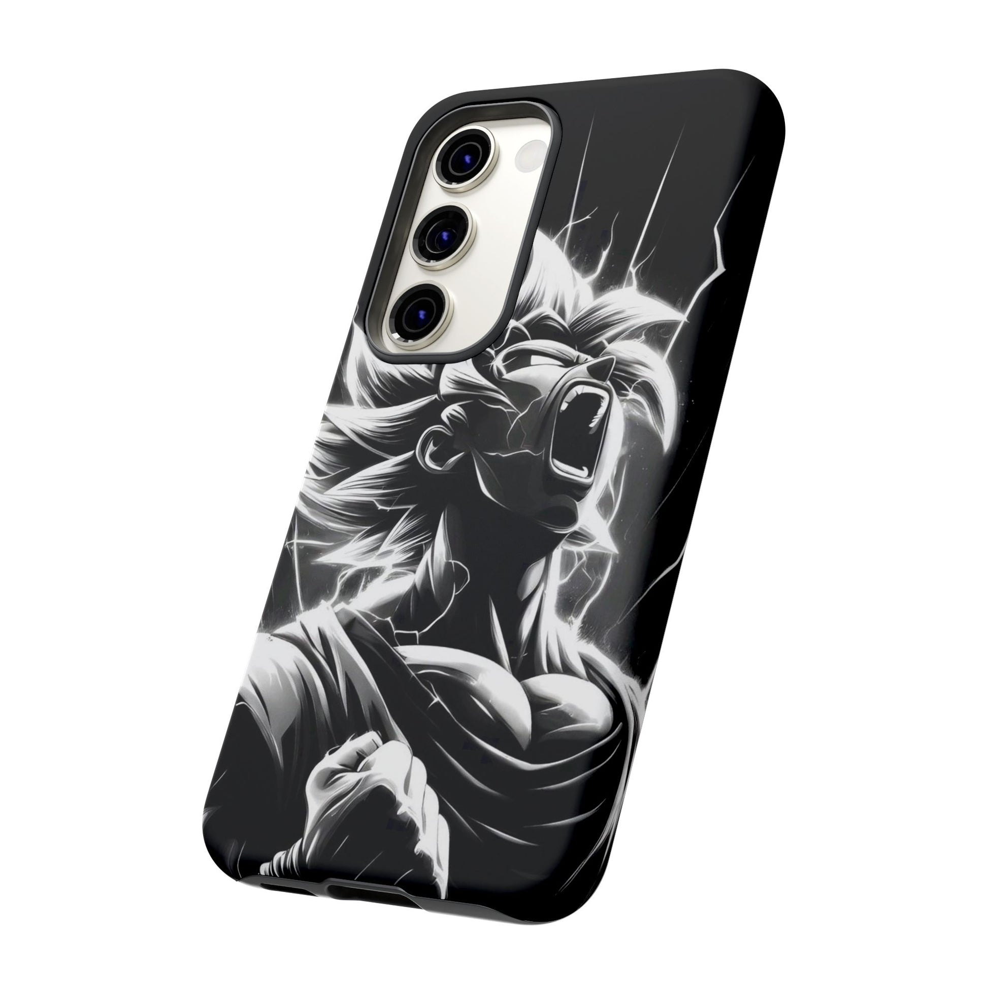 Anime Saiyan Rage Dragon ball Z Tough Cases for iPhones, Samsung, and Pixel