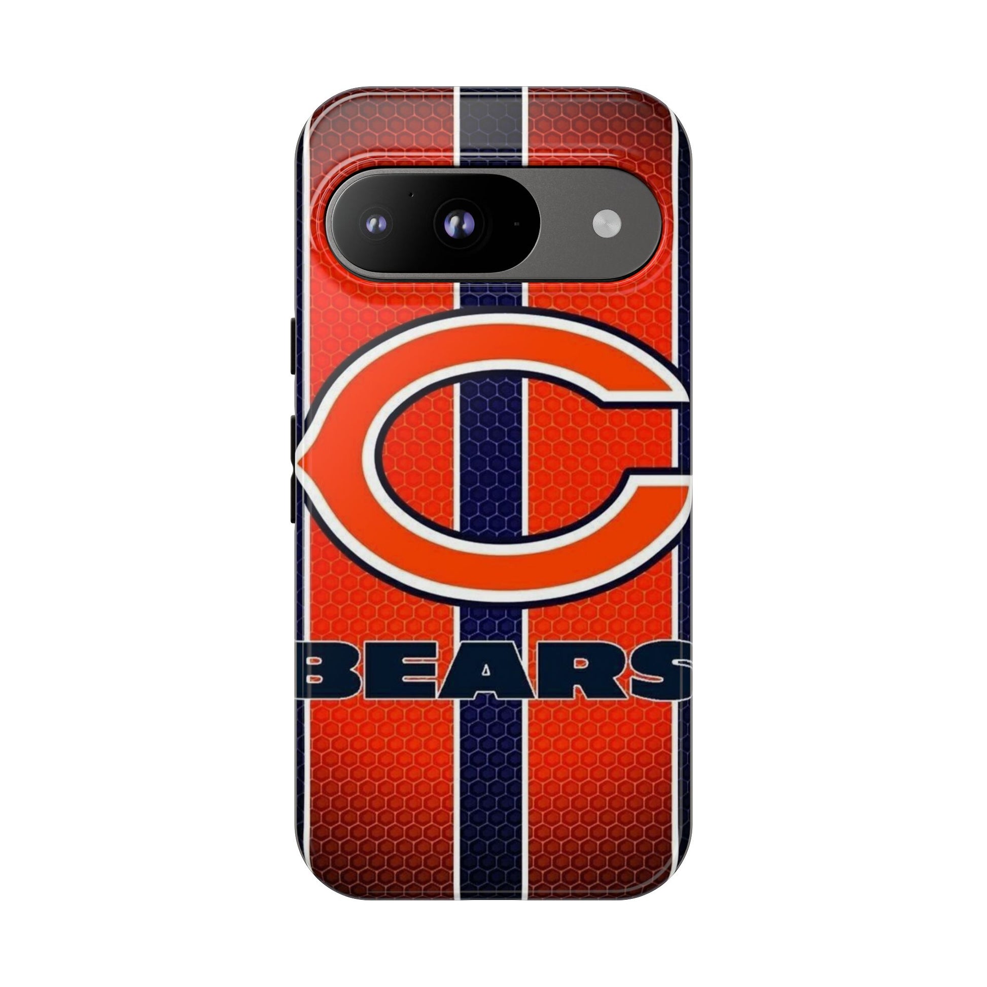 Chicago Bears Stripes Football Phone Case, Tough Cases for iPhones, Samsung, and Pixel