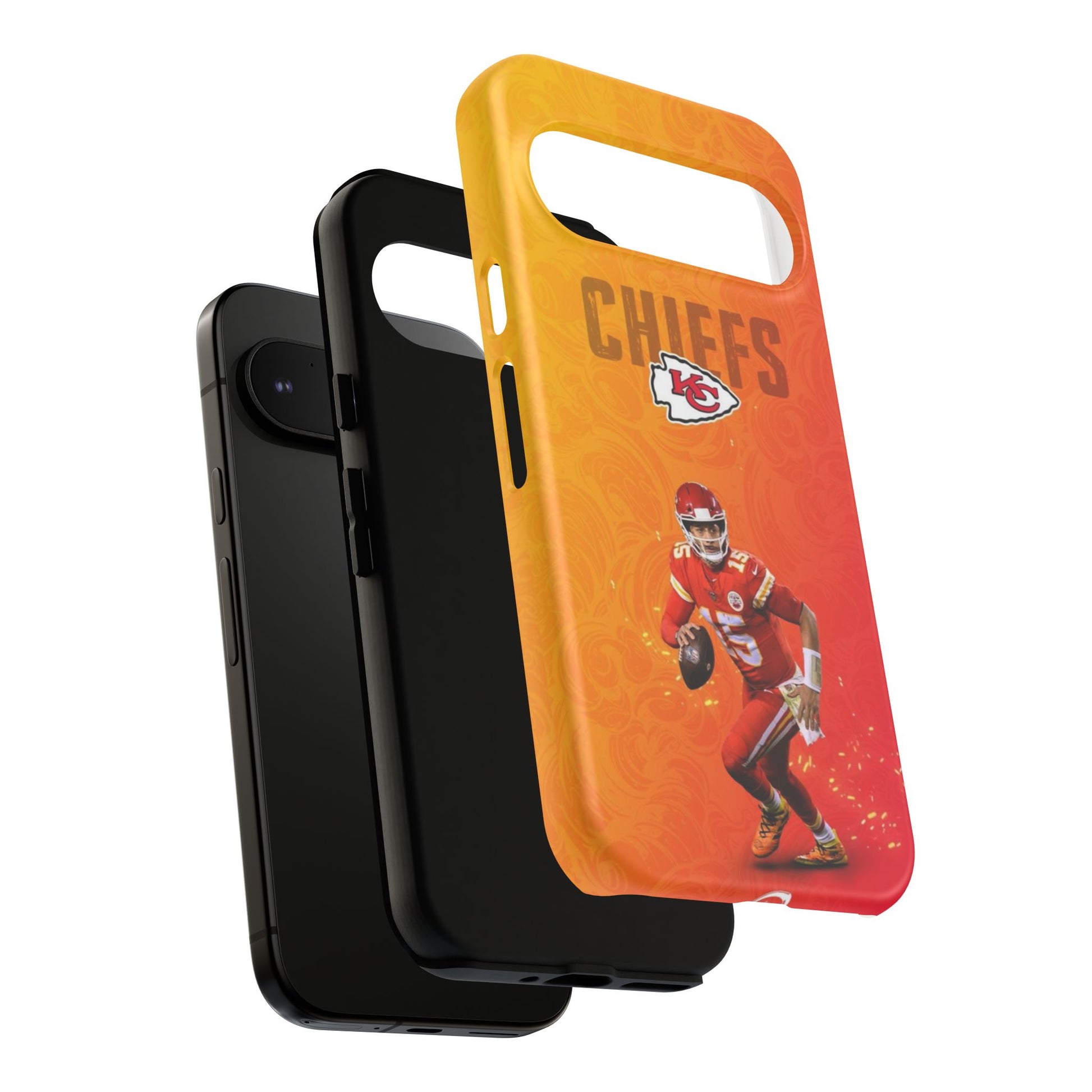 Kansas City Chiefs Patrick Mahomes Football Tough Cases for iPhones, Samsung, and Pixel