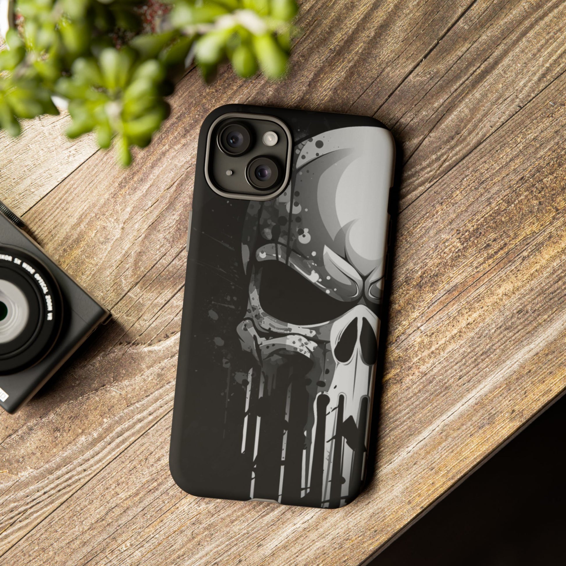 Punisher Skull Tough Cases for iPhones, Samsung, and Pixel