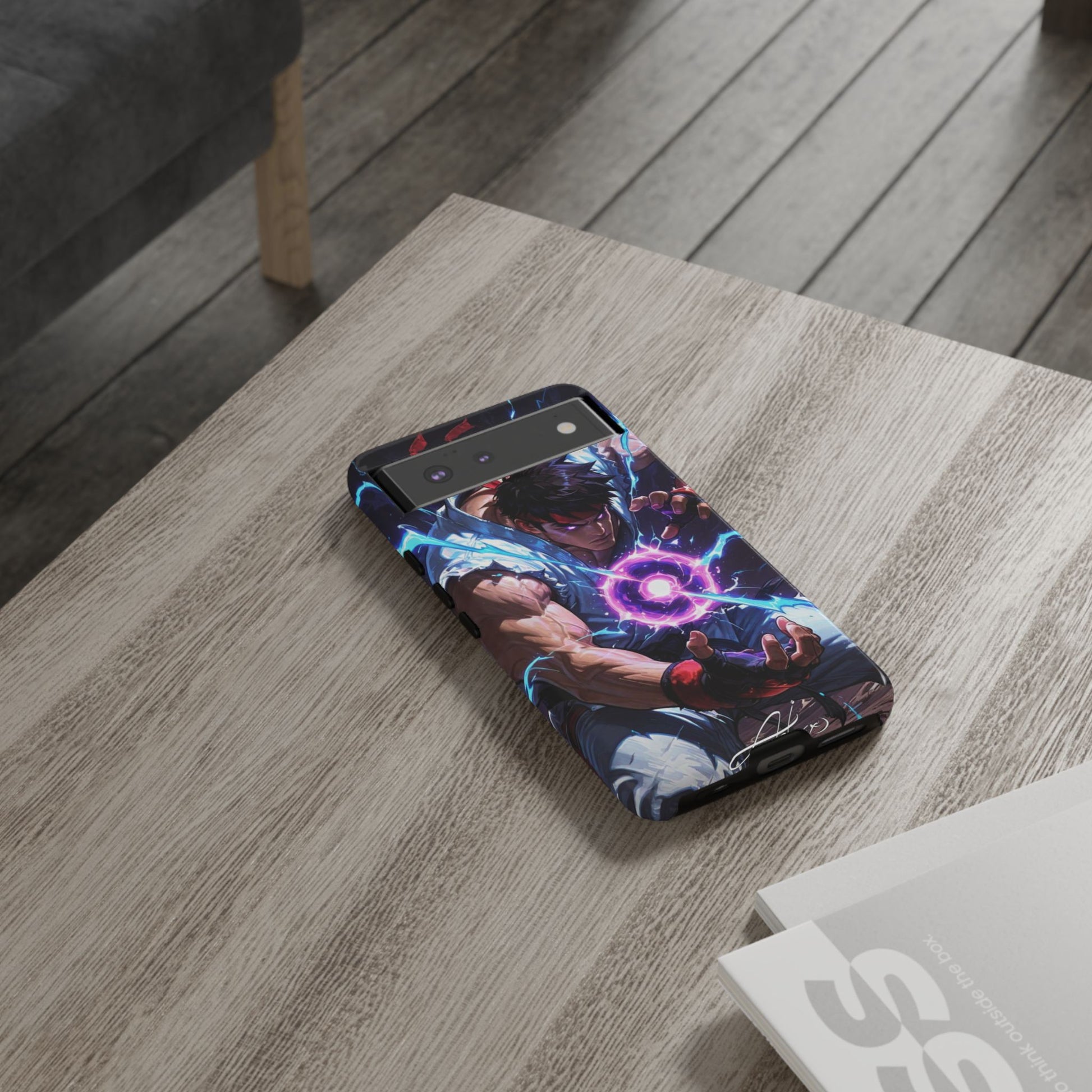 Street Fighter Ryu Gamer Art Tough Cases for iPhones, Samsung, and Pixel
