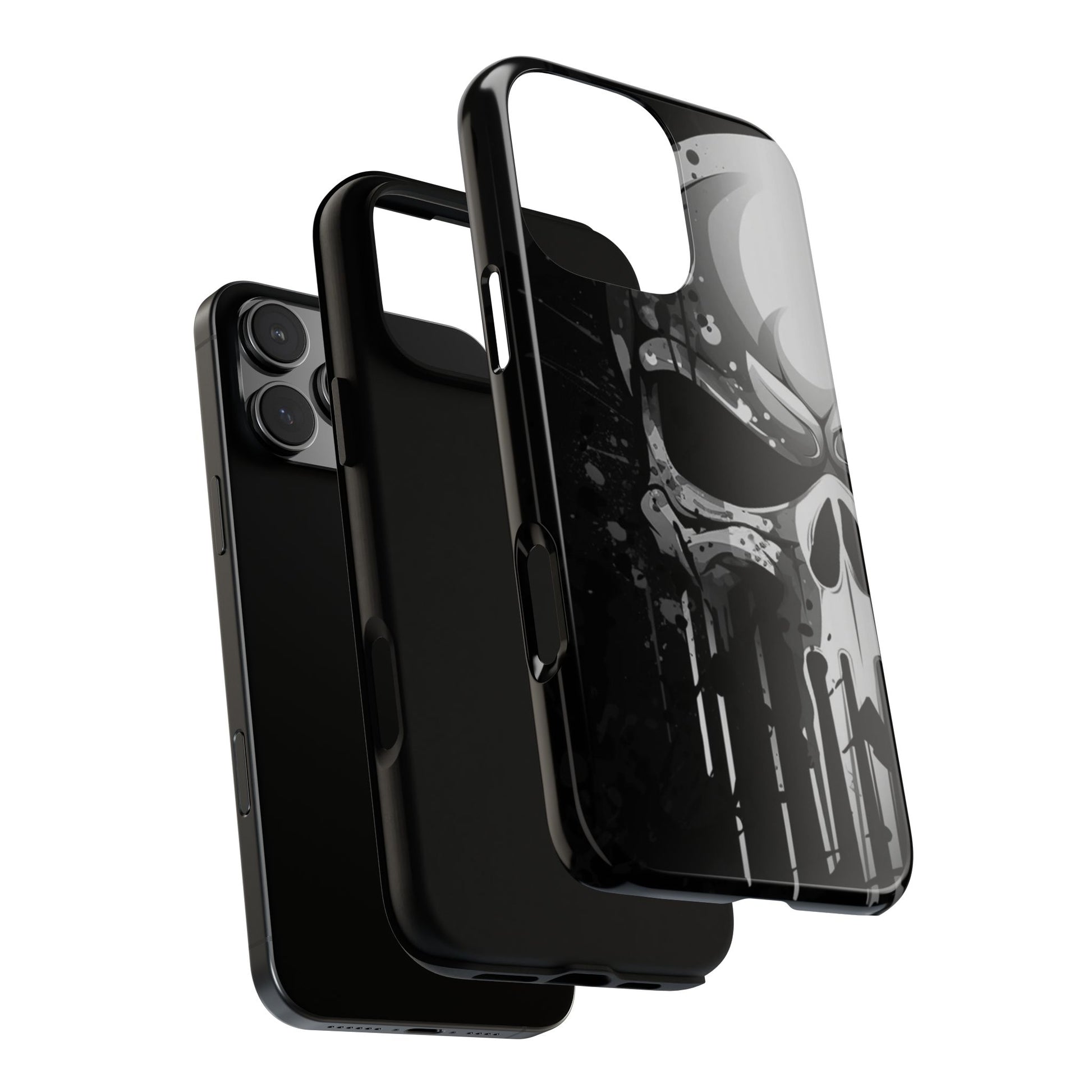 Punisher Skull Tough Cases for iPhones, Samsung, and Pixel