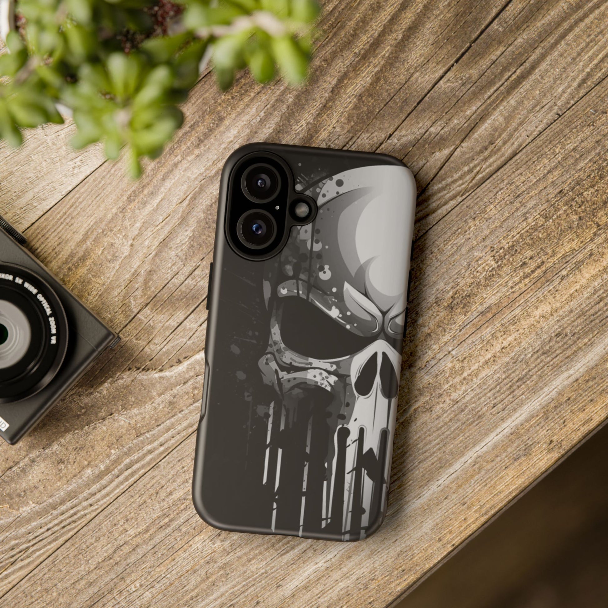 Punisher Skull Tough Cases for iPhones, Samsung, and Pixel