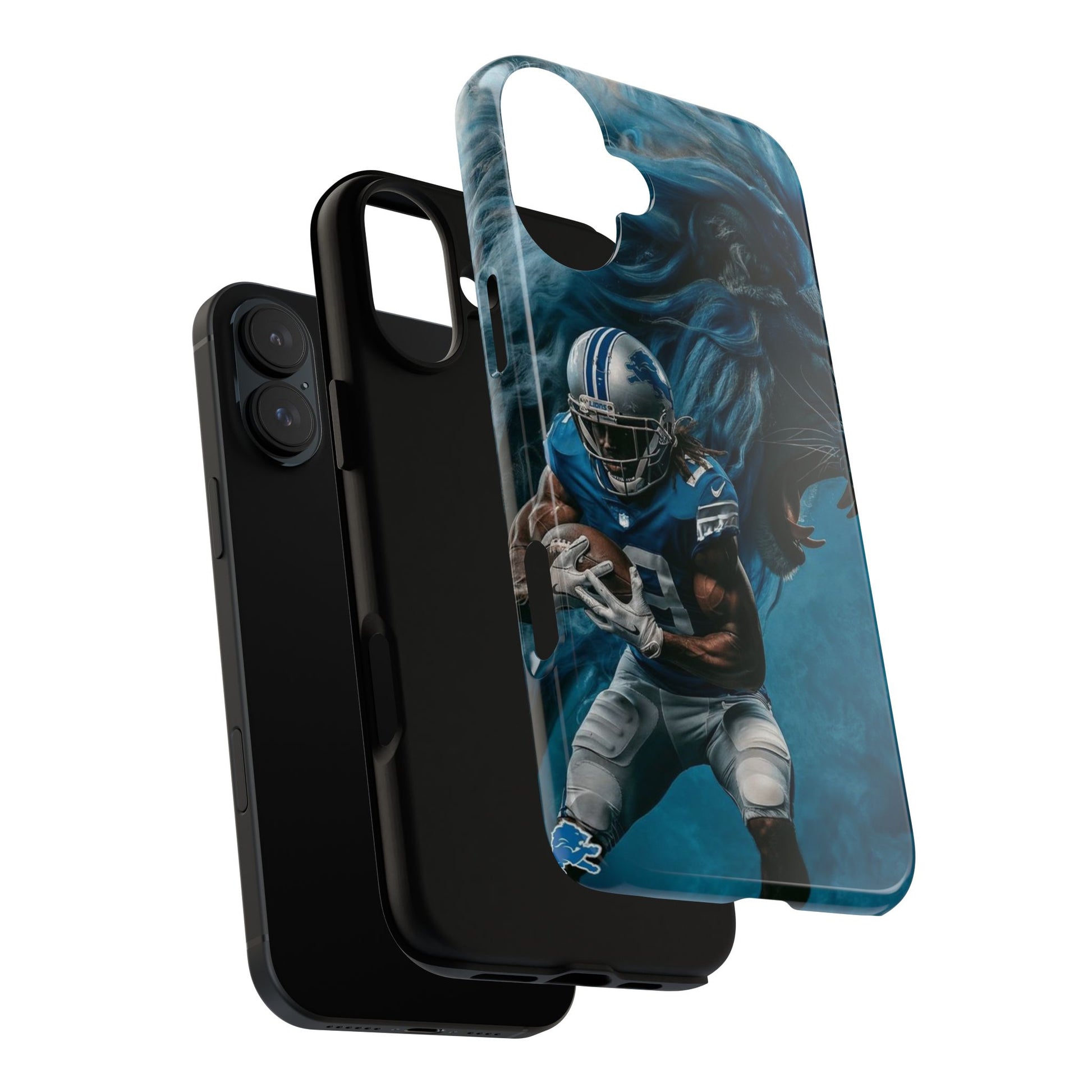 Detroit Lions Player Football Phone Case, Tough Cases for iPhones, Samsung, and Pixel