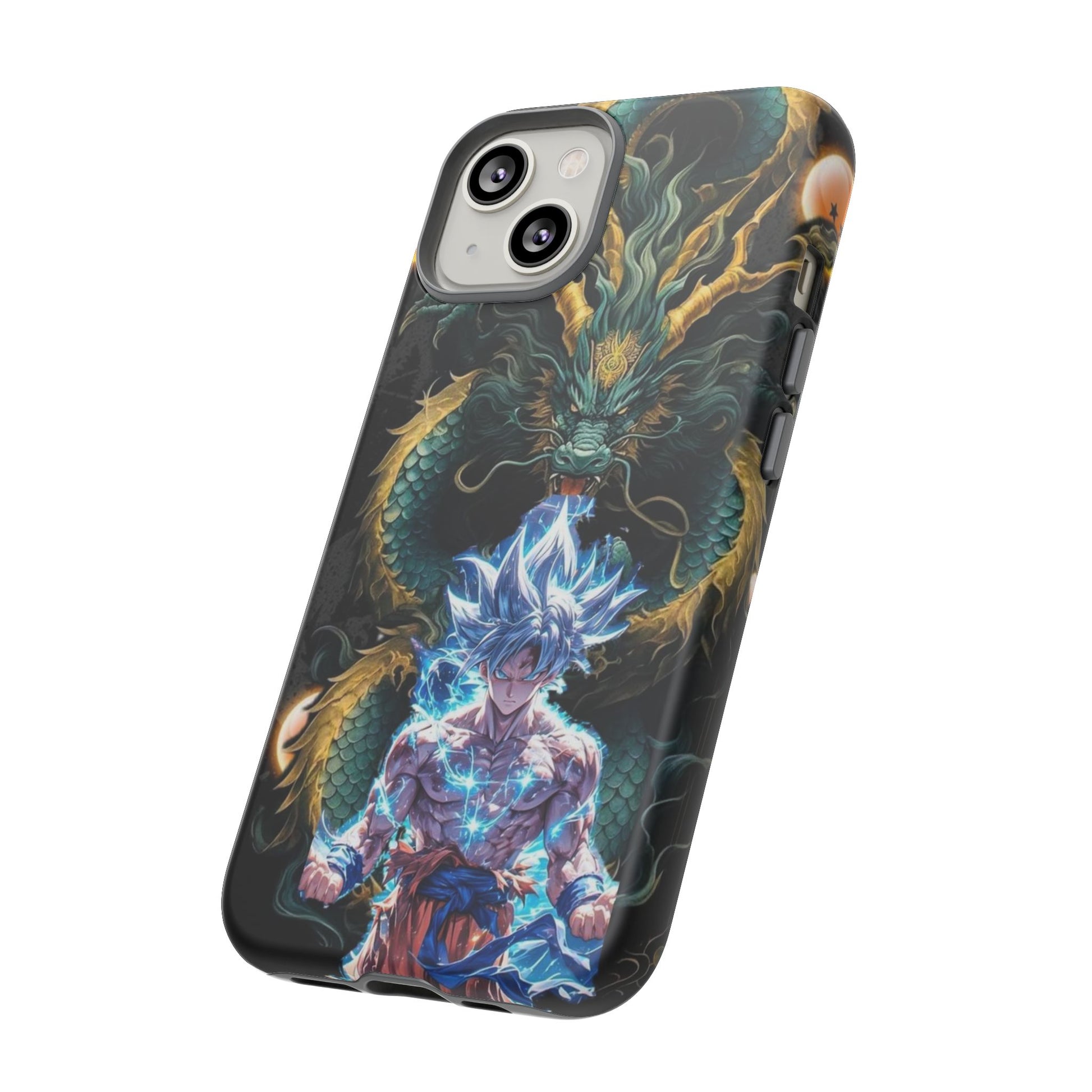 Anime Goku x Shenron Dragonball Z Tough Cases for iPhones, Samsung, and Pixel