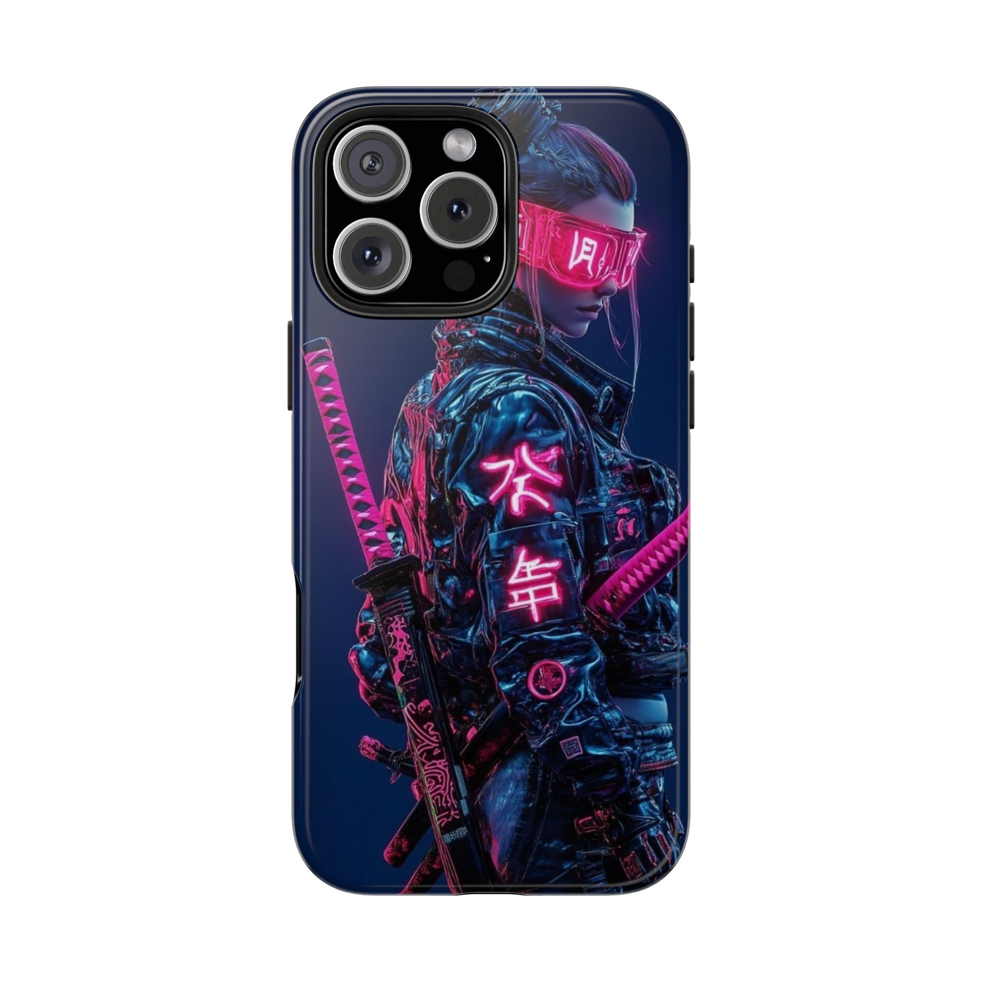 Female Cyber Ninja Warrior Phone Cases for Iphones & Samsung Phones