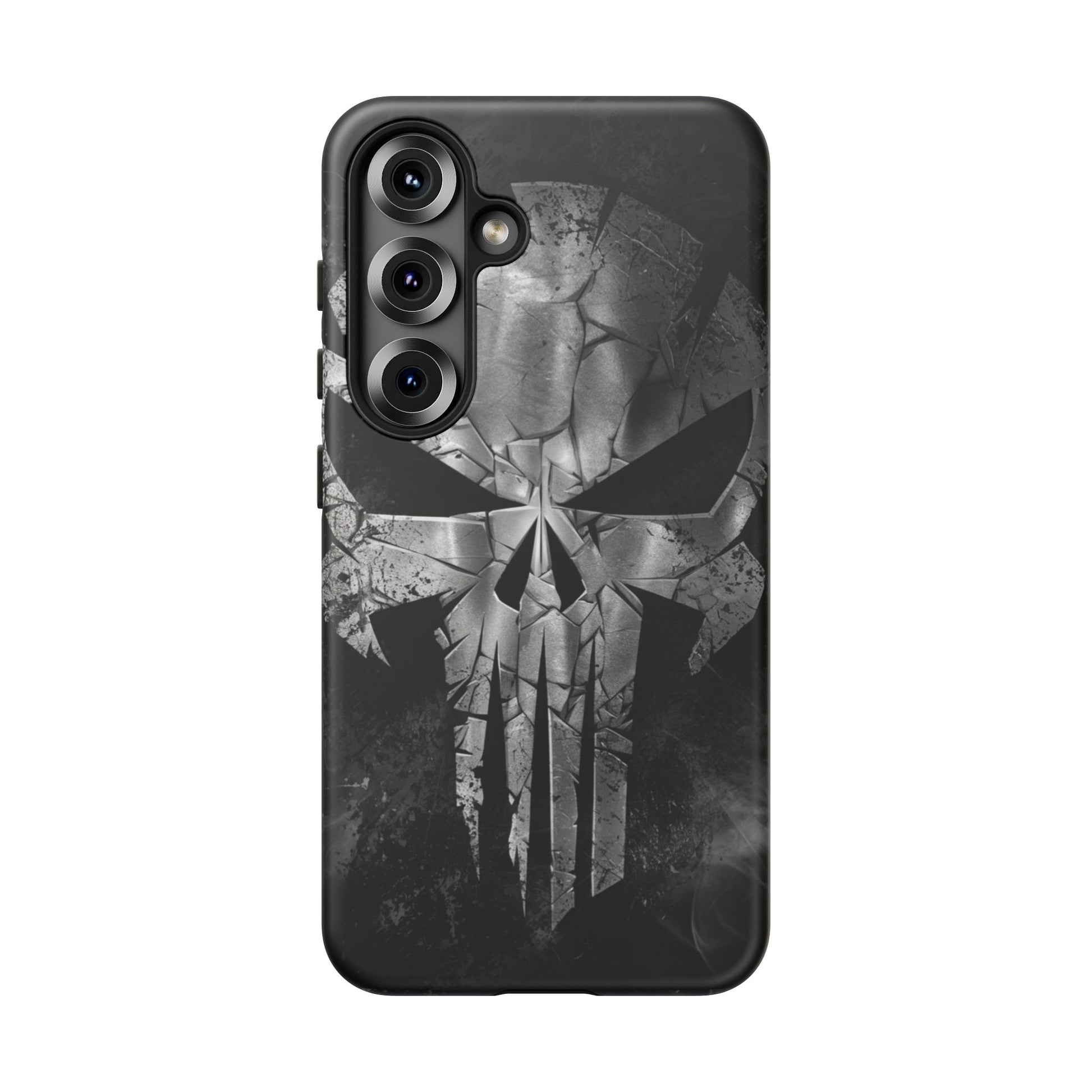 The Punisher Logo Art Tough Cases for iPhones, Samsung, and Pixel
