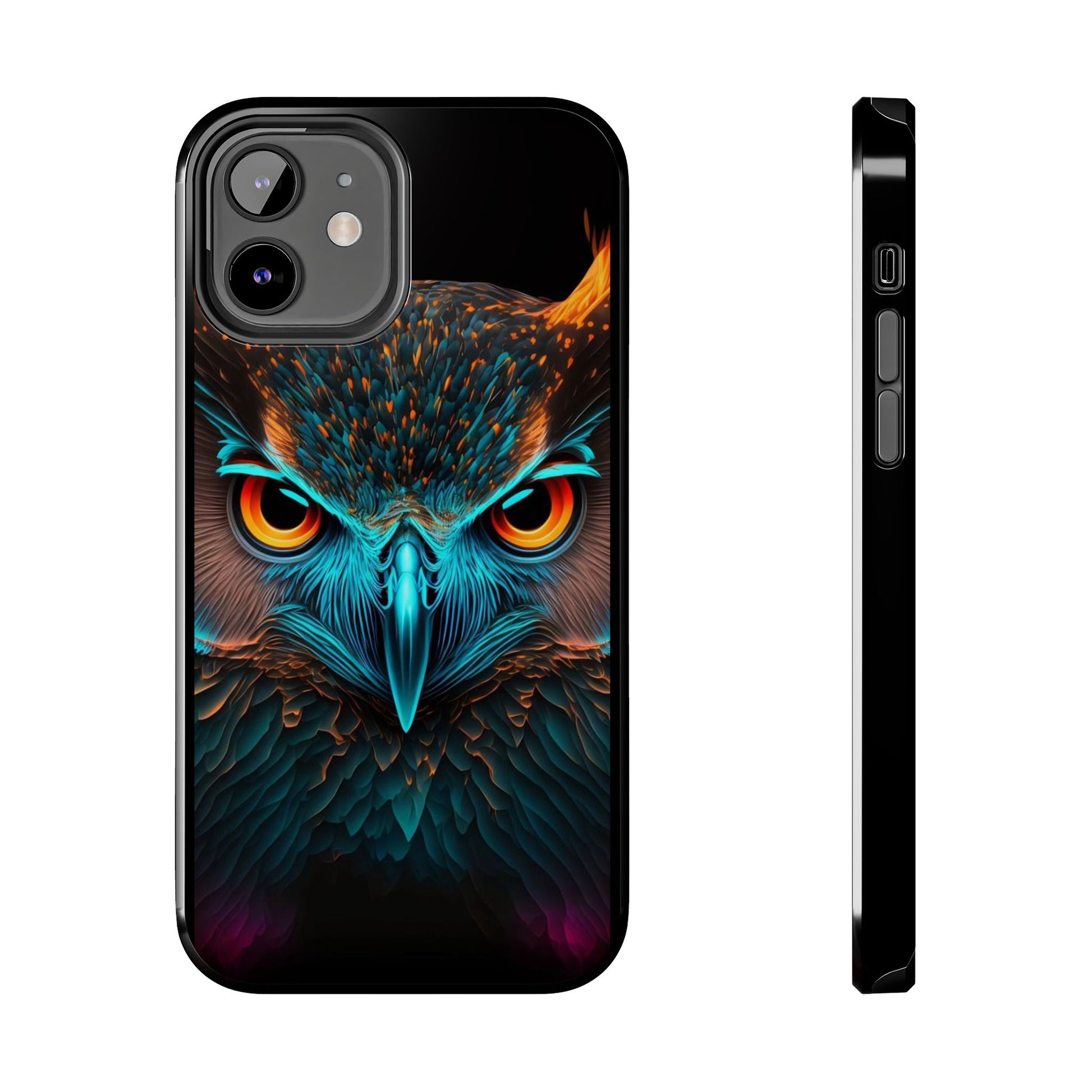 Neon Owl Theme Phone Cases for iPhones & Samsung Phones
