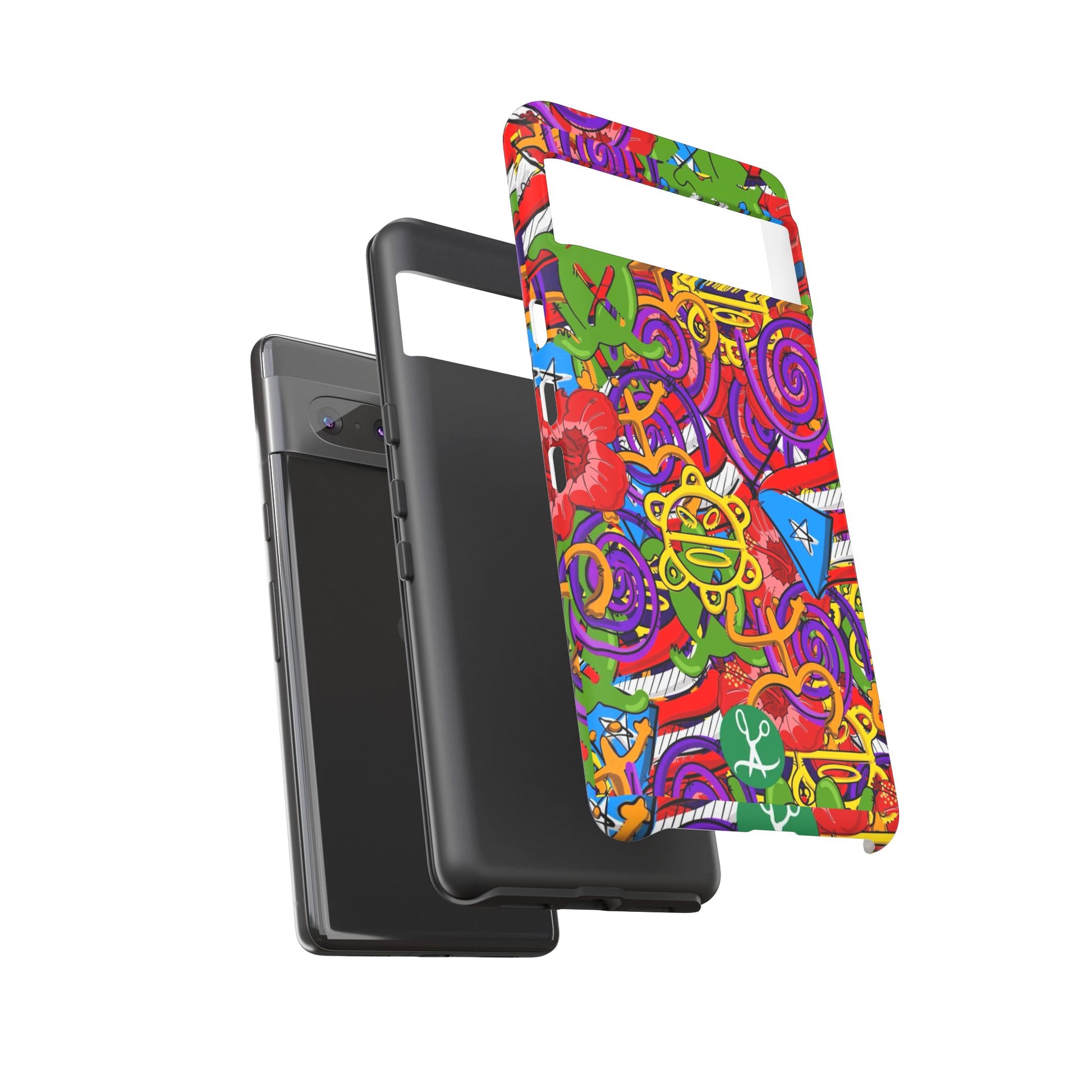 Puerto Rico Taino Tribal Art Tough Cases for iPhones, Samsung, and Pixel