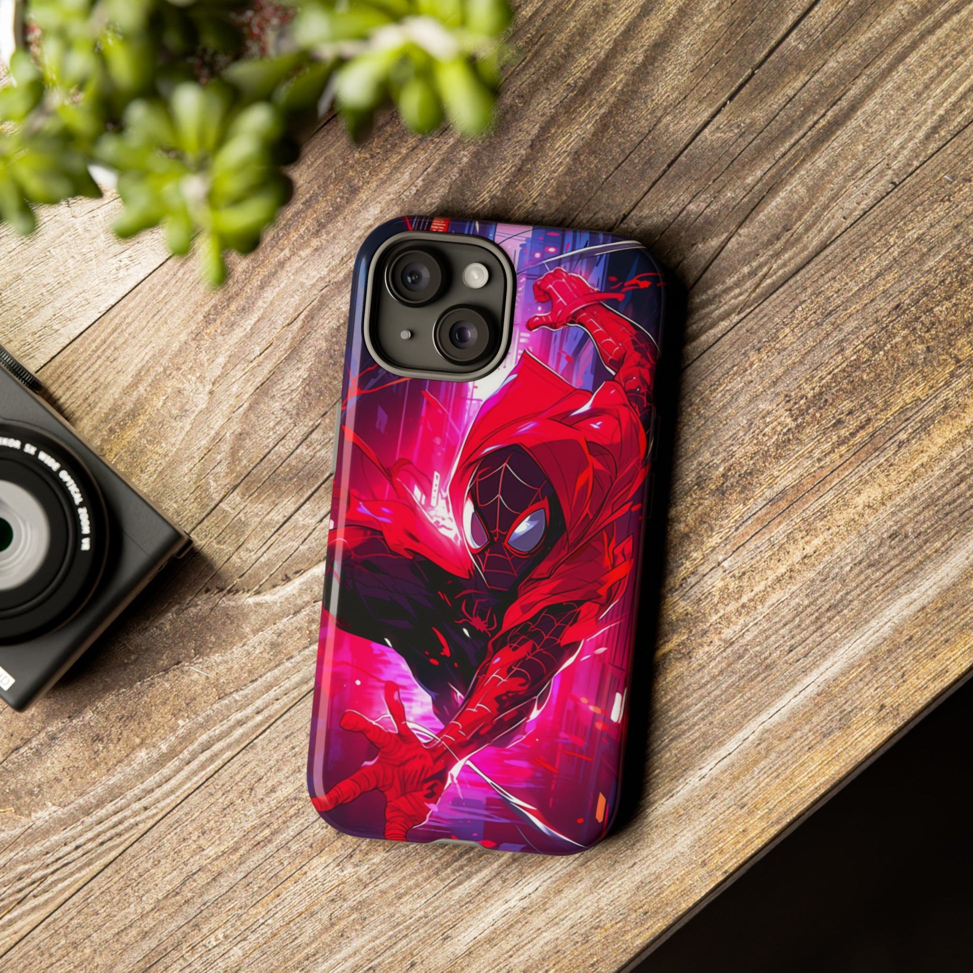 Miles Morales Spiderman Phone Case, Tough Cases for iPhones, Samsung, and Pixel