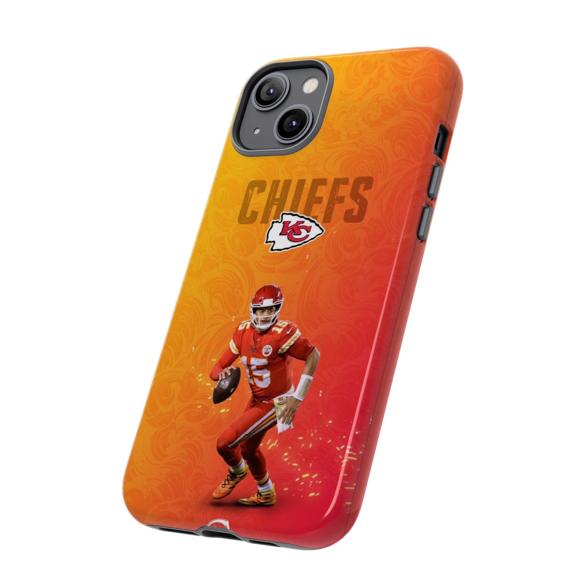 Kansas City Chiefs Patrick Mahomes Football Tough Cases for iPhones, Samsung, and Pixel