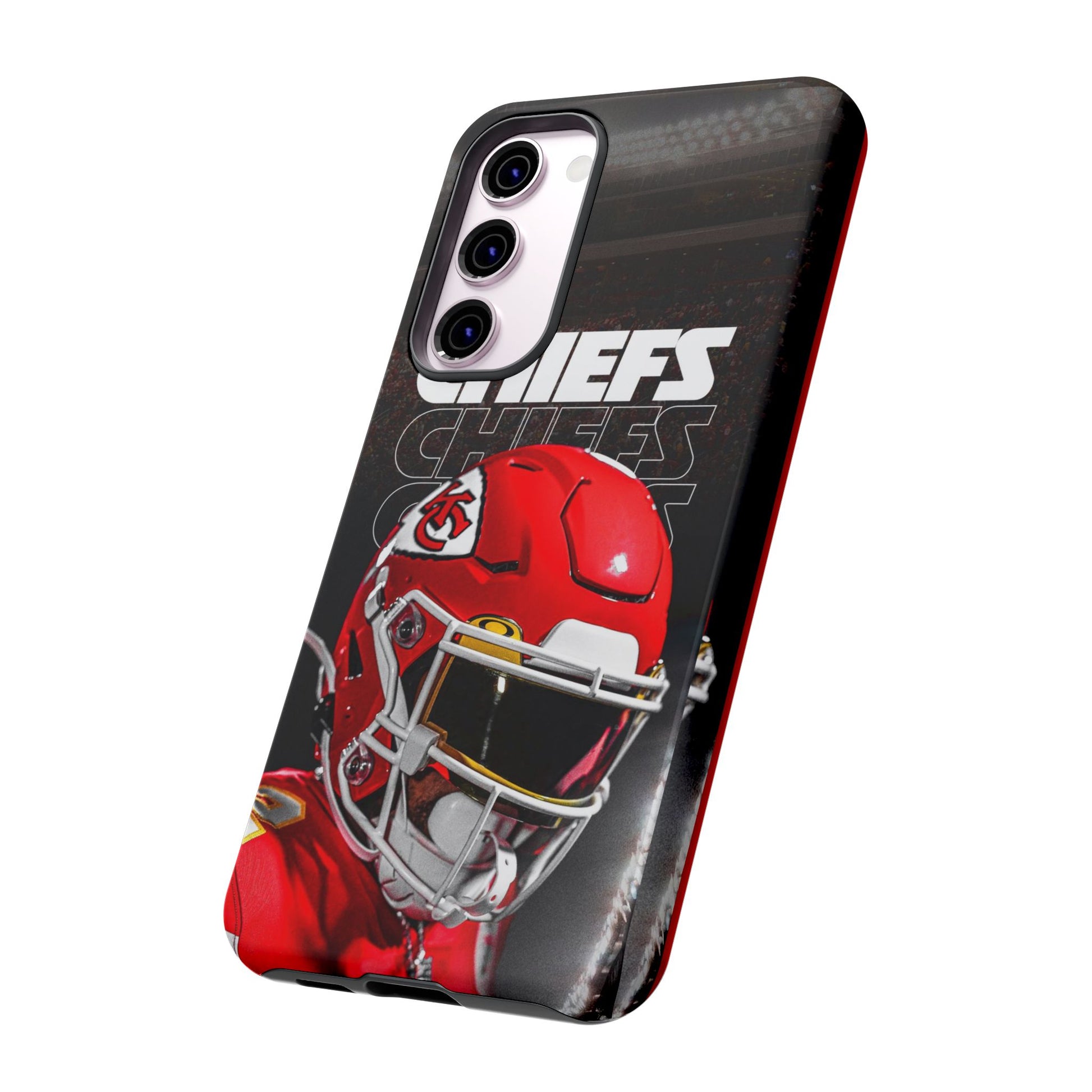 Kansas City Chiefs Football Helmet Logo Tough Cases for iPhones, Samsung, and Pixel
