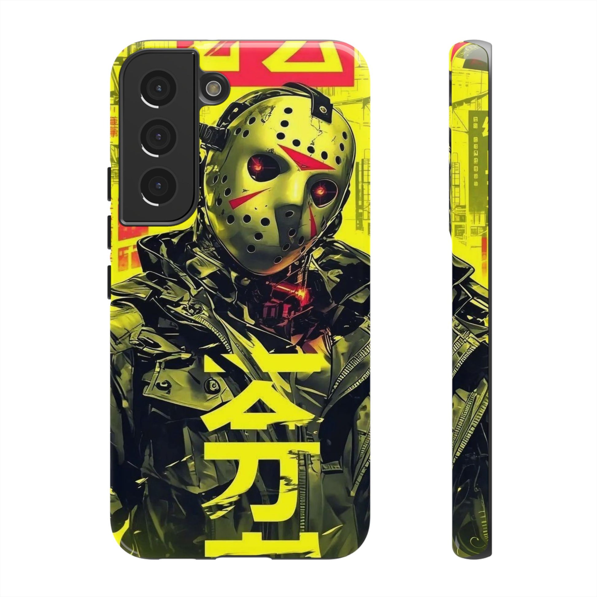 Cyberpunk X Jason Voorhees Tough Cases for iPhones, Samsung, and Pixel