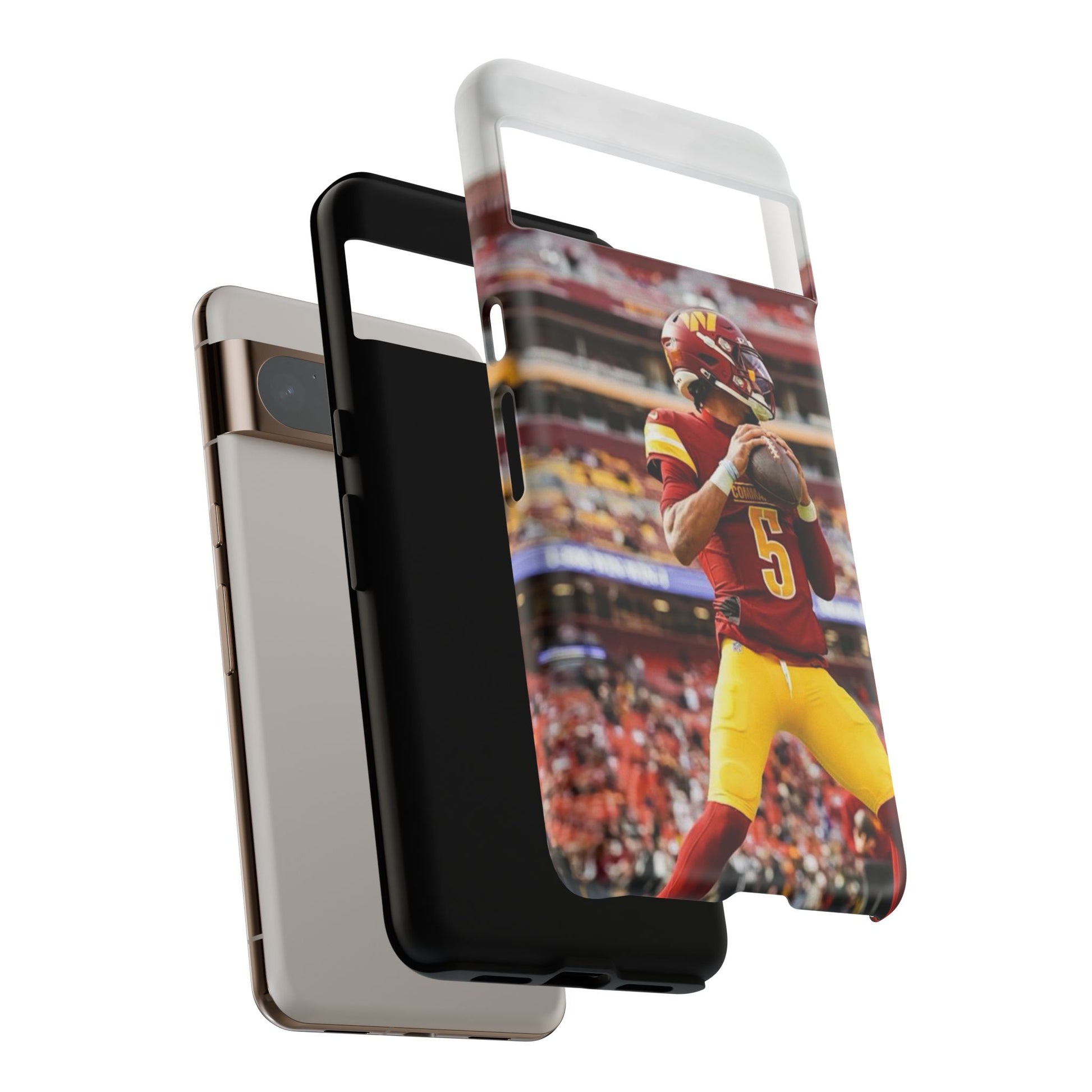 Jayden Daniels Washington Football Tough Cases for iPhones, Samsung, and Pixel