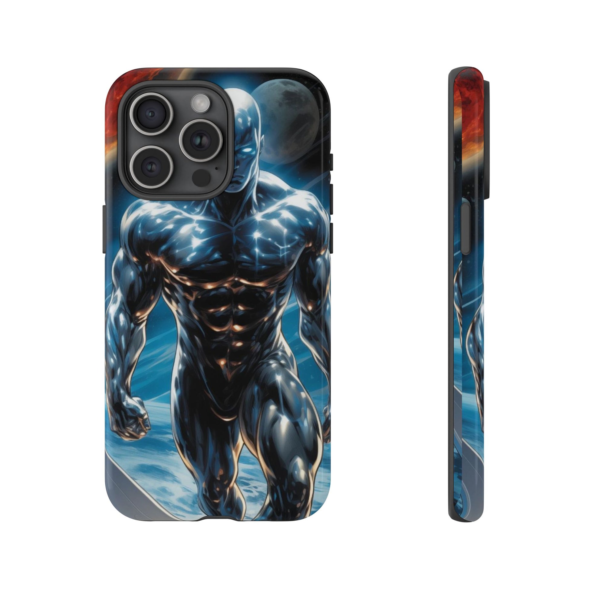 The Silver Surfer Comic Art Phone Case, Tough Cases for iPhones, Samsung, and Pixel