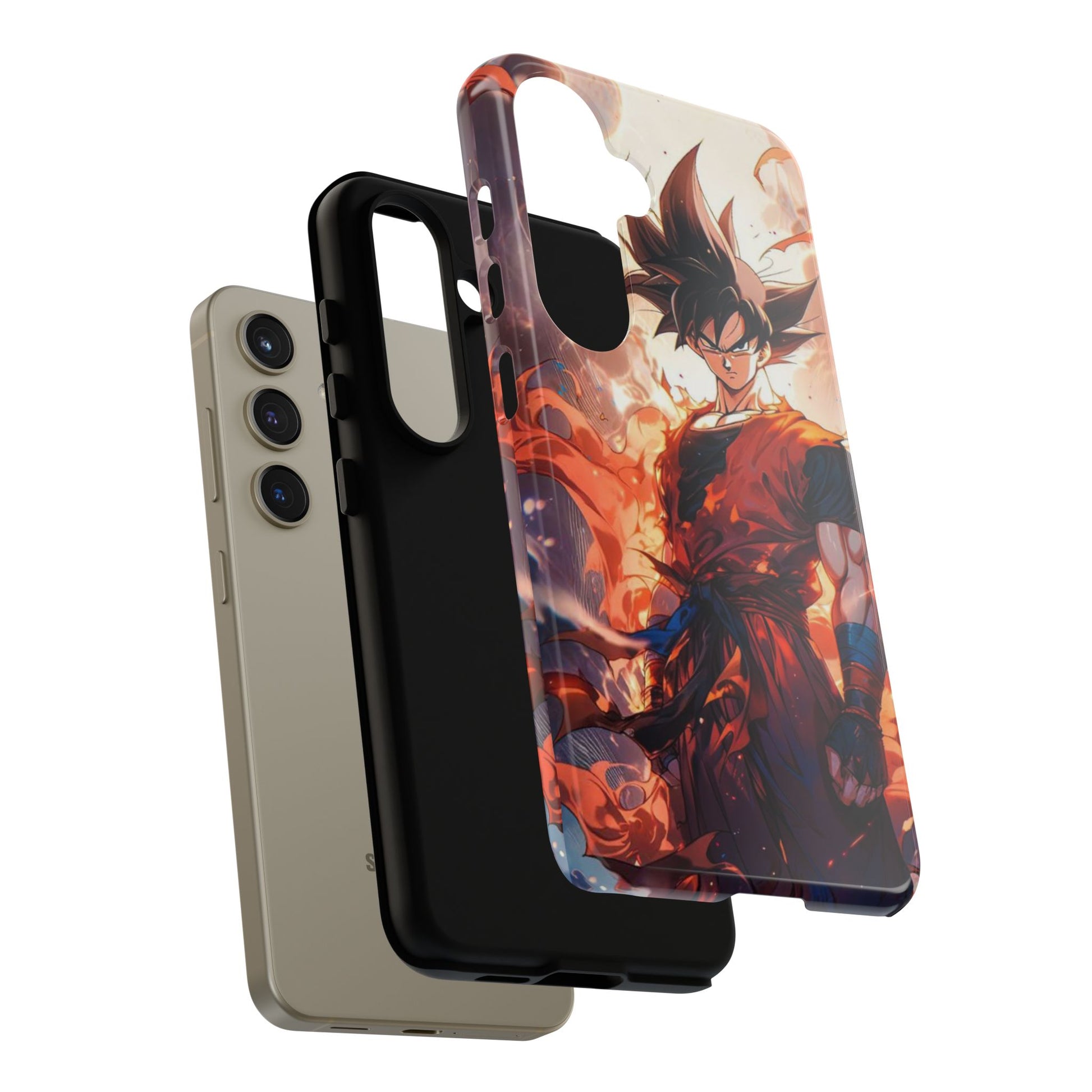 Anime Manga Dragon Ball Z Goku Tough Cases for iPhones, Samsung, and Pixel