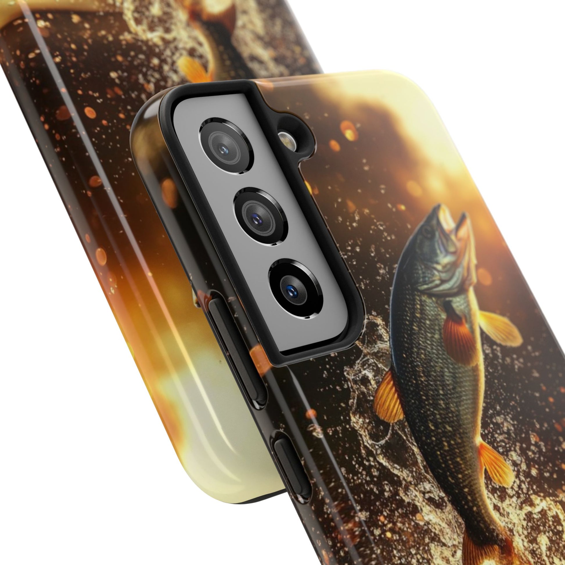 Jumping Bass Fish Theme Phone Cases for iPhones & Samsung Phones
