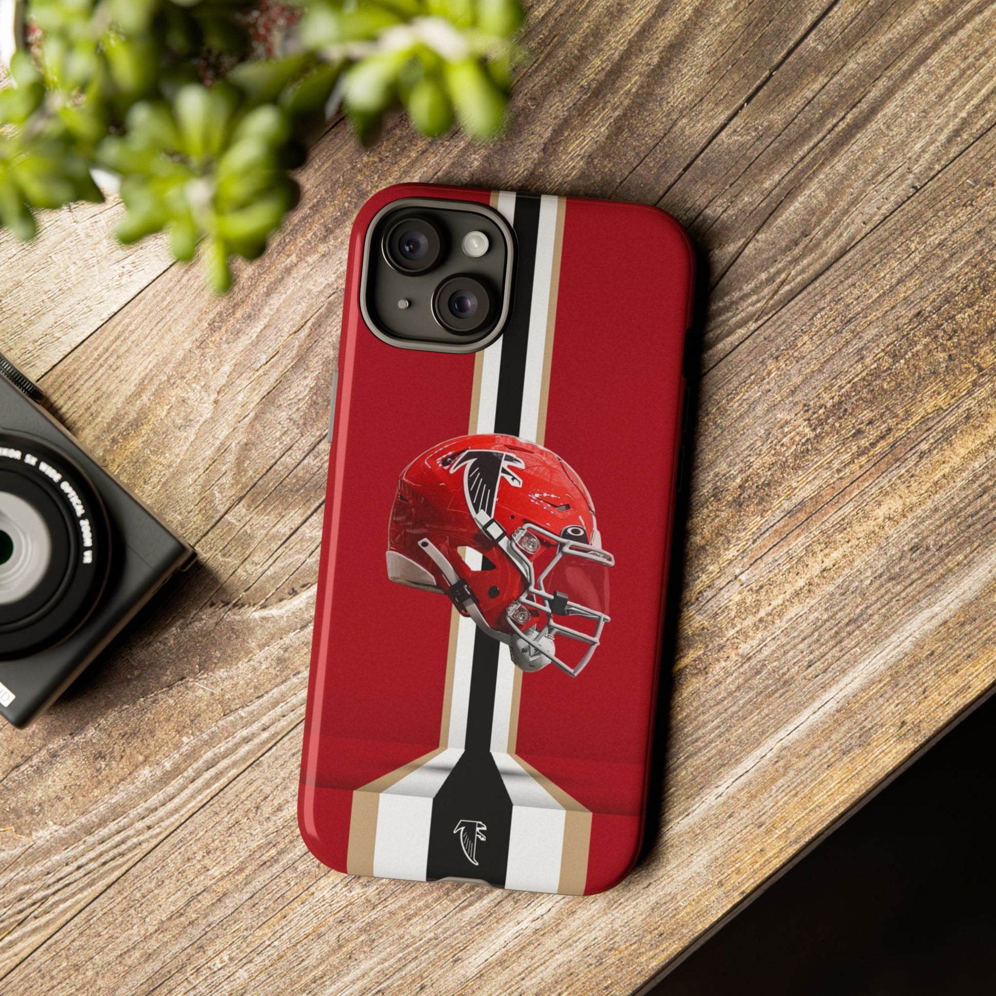 Atlanta Falcons Football Helmet Logo Tough Cases for iPhones, Samsung, and Pixel