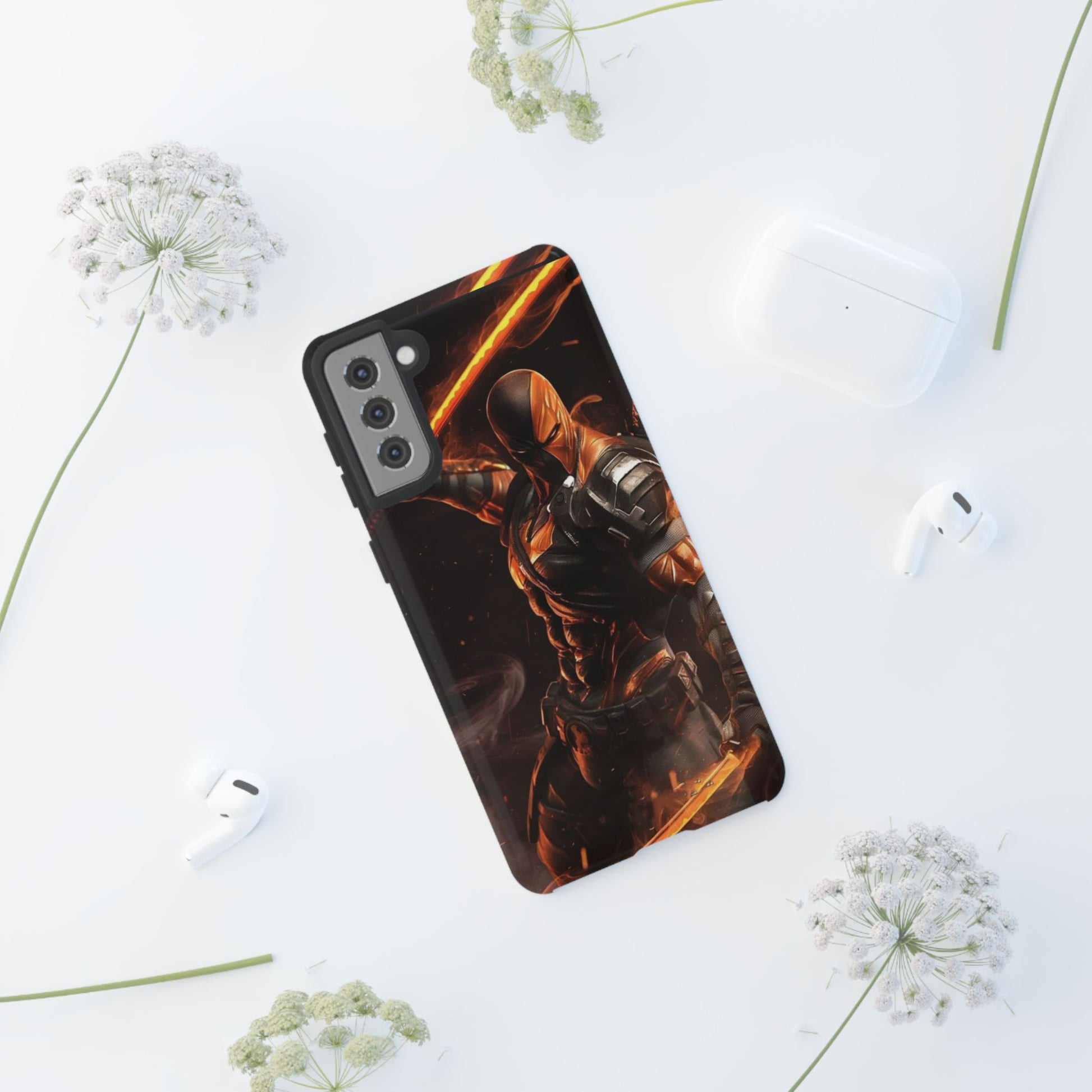 DC Comics Death Stroke Tough Cases for iPhones, Samsung, and Pixel