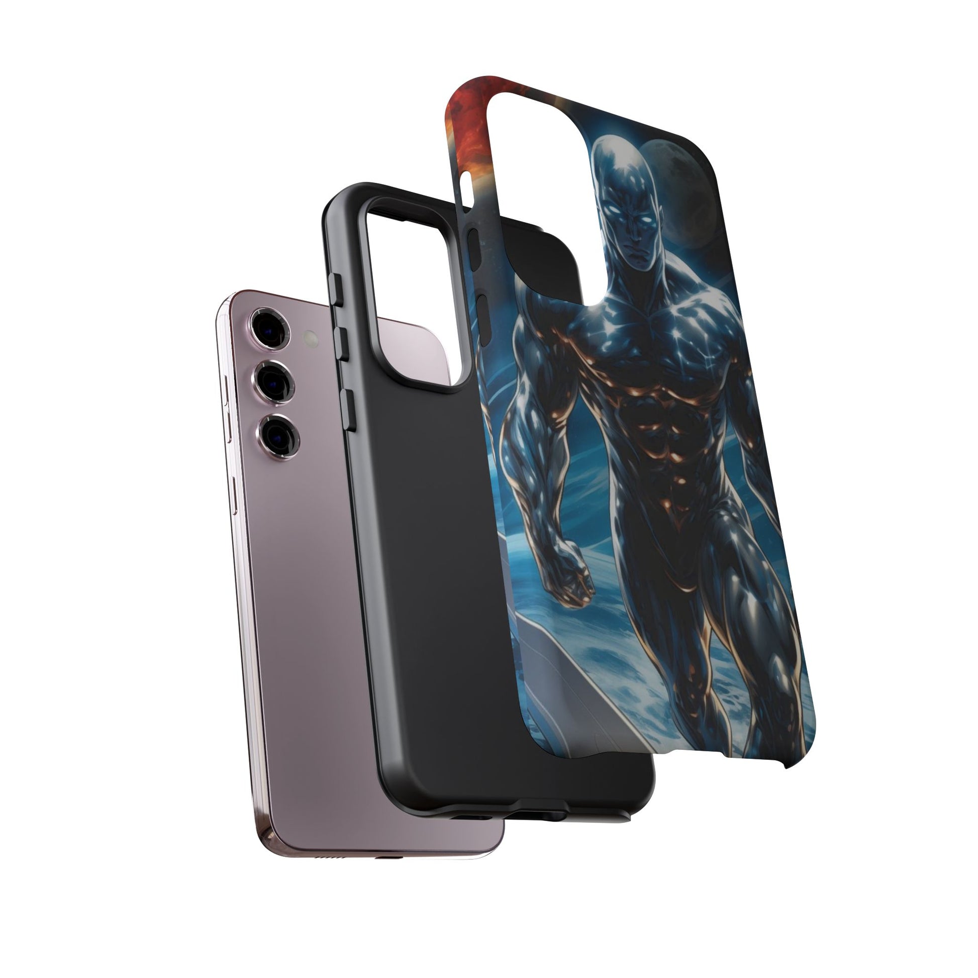 The Silver Surfer Comic Art Phone Case, Tough Cases for iPhones, Samsung, and Pixel
