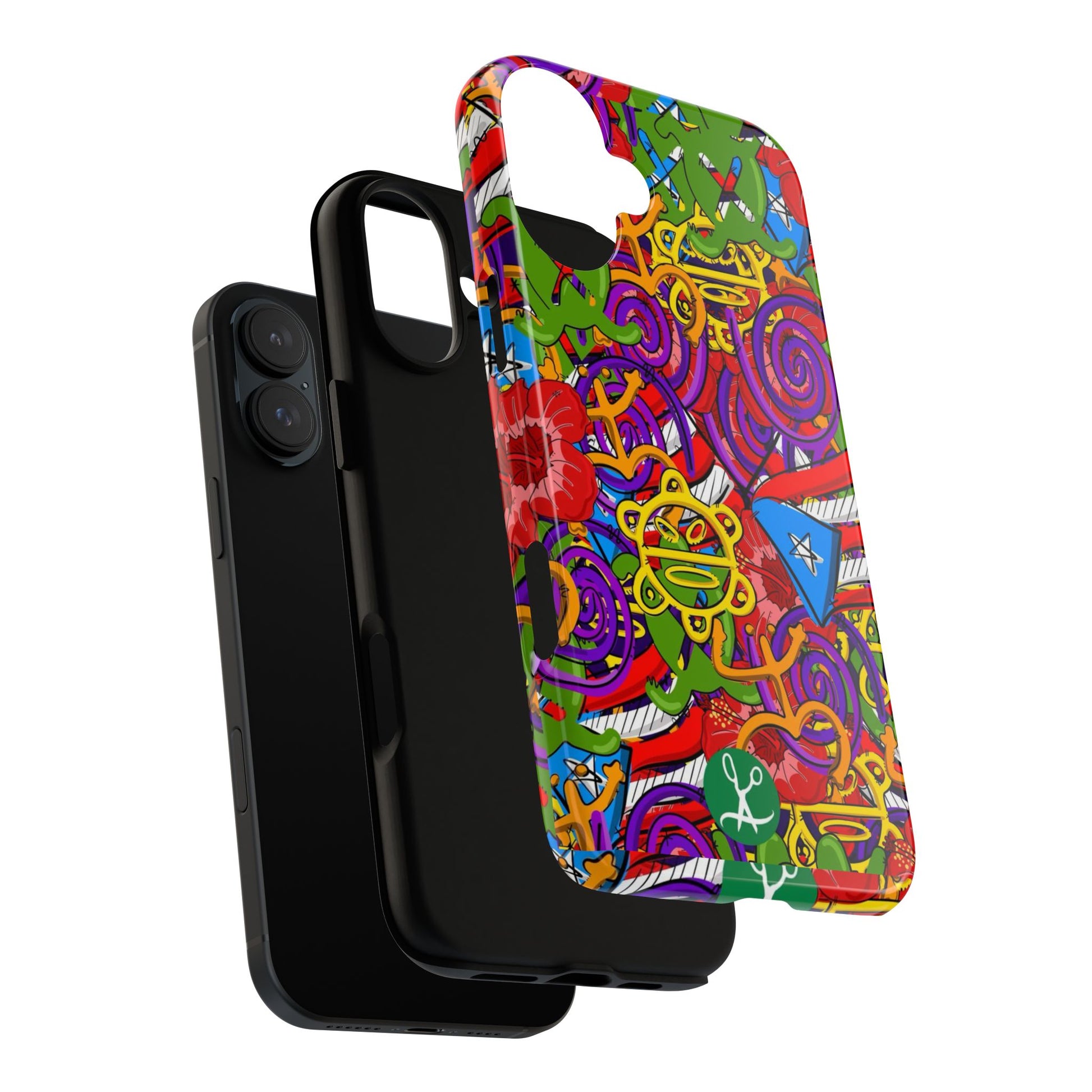 Puerto Rico Taino Tribal Art Tough Cases for iPhones, Samsung, and Pixel