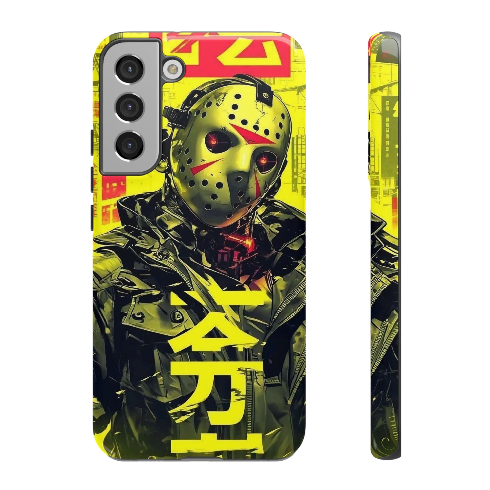 Cyberpunk X Jason Voorhees Tough Cases for iPhones, Samsung, and Pixel