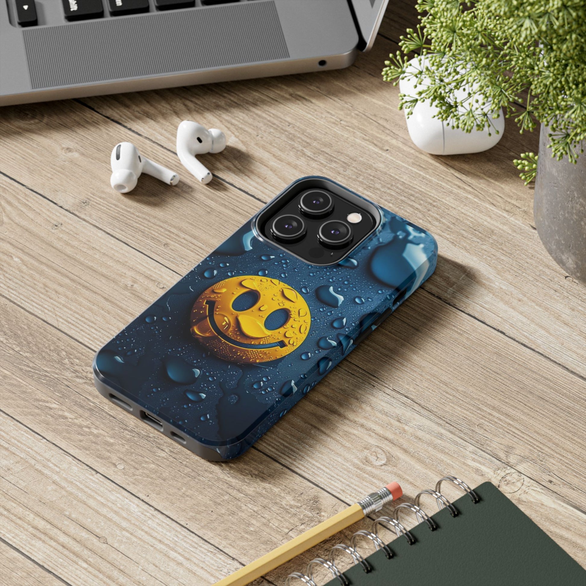 Be Happy Smiley Face Phone Cases for iPhones & Samsung Phones