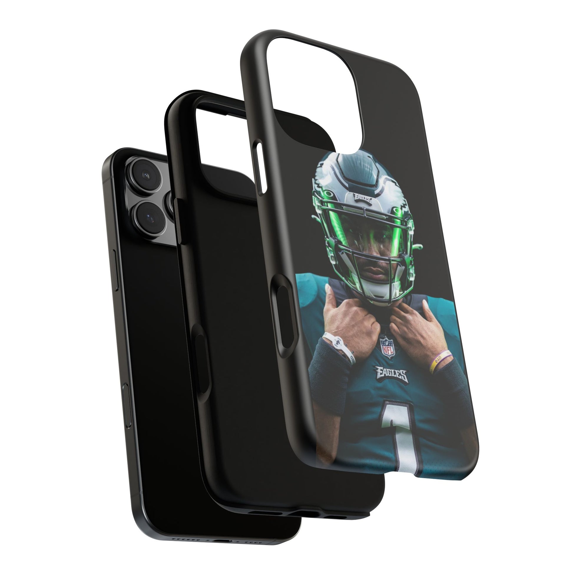Eagles Football Jalen Hurts Tough Cases for iPhones, Samsung, and Pixel