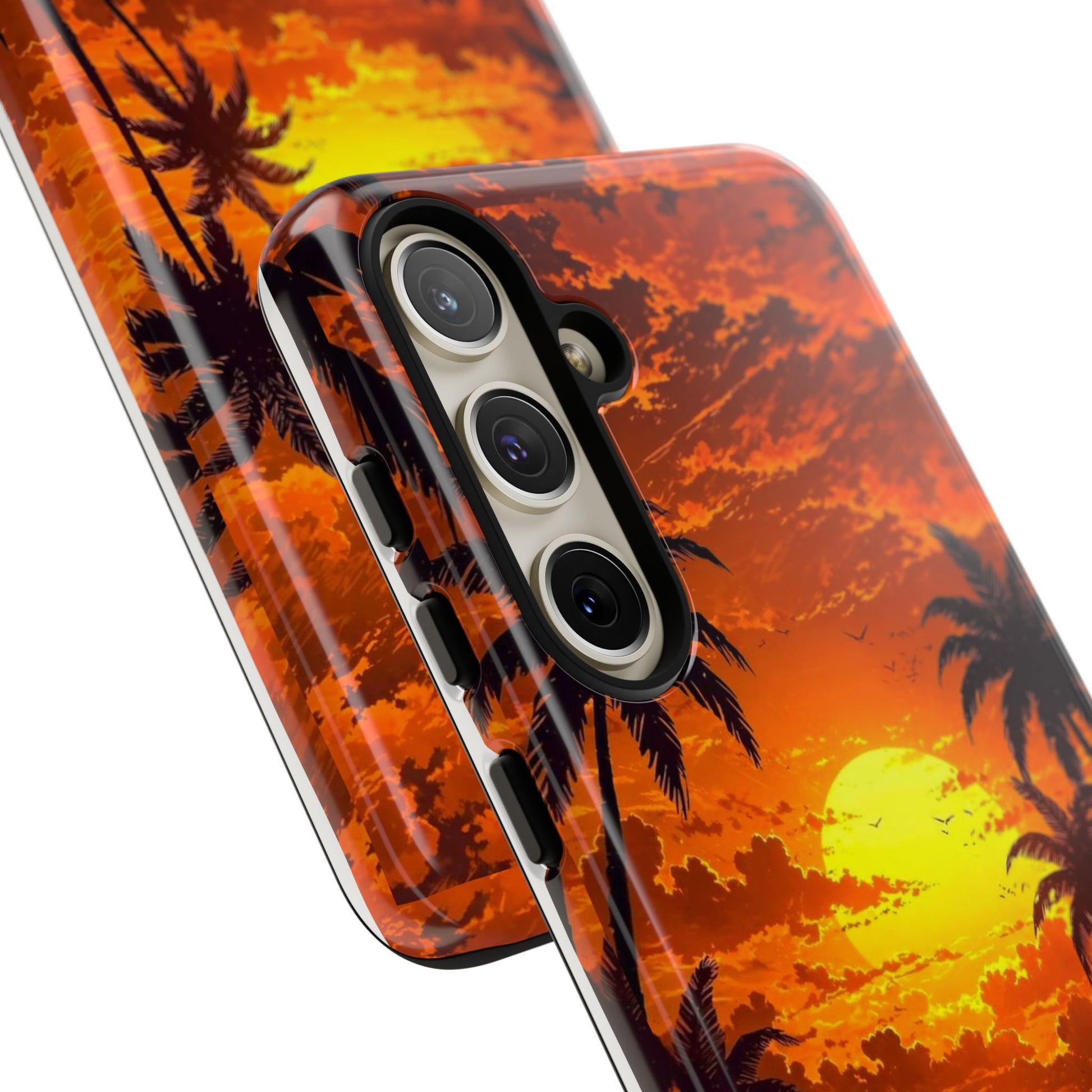 Beautiful Beach Sunset Tough Cases for iPhones, Samsung, and Pixel
