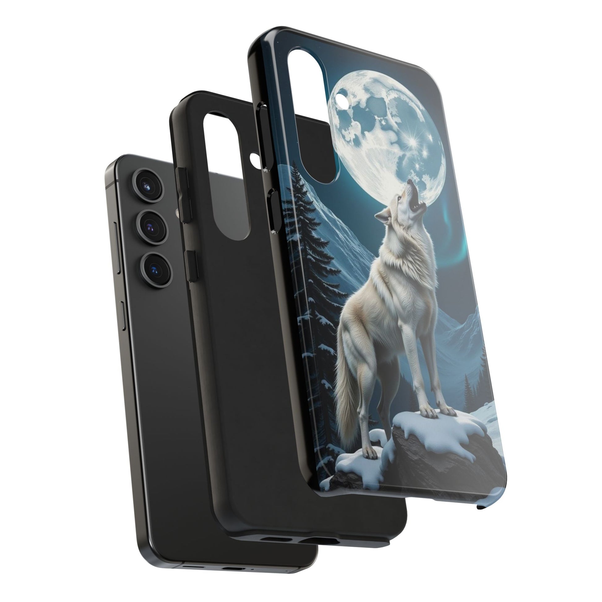 Howling Wolf Theme Phone Cases for iPhones & Samsung Phones