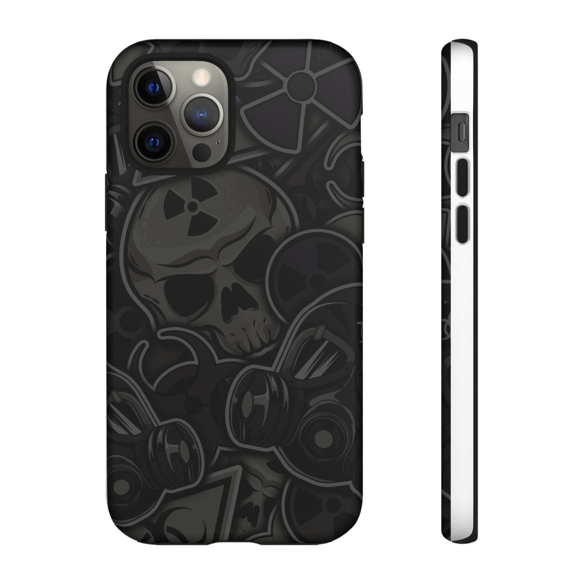 Tough Cases Phone Case, Edgy Skull Design Phone Cover, Gothic Cell Phone Shell