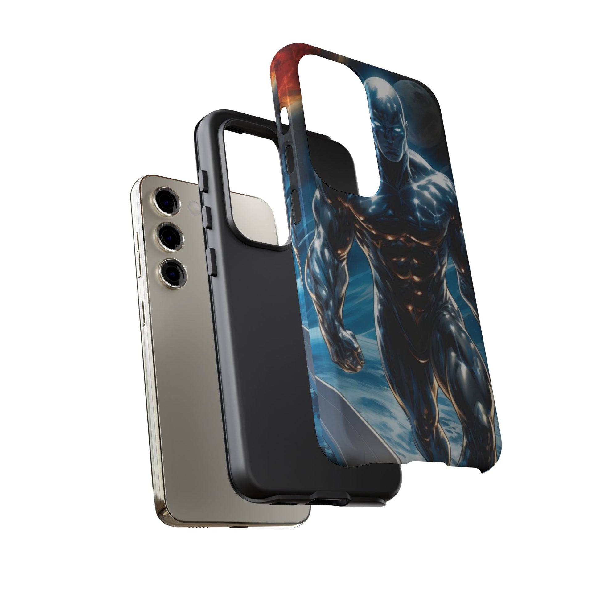 The Silver Surfer Comic Art Phone Case, Tough Cases for iPhones, Samsung, and Pixel