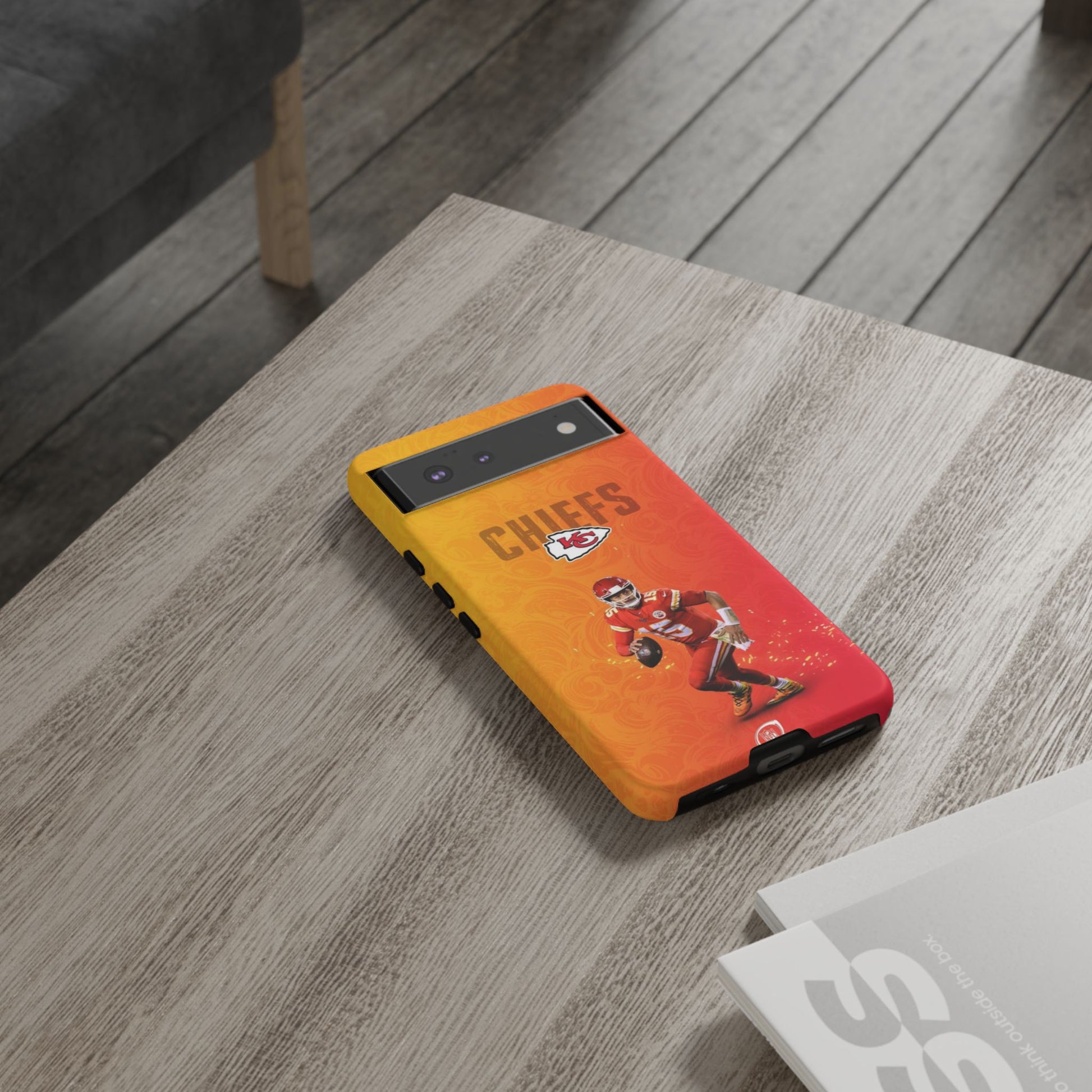 Kansas City Chiefs Patrick Mahomes Football Tough Cases for iPhones, Samsung, and Pixel