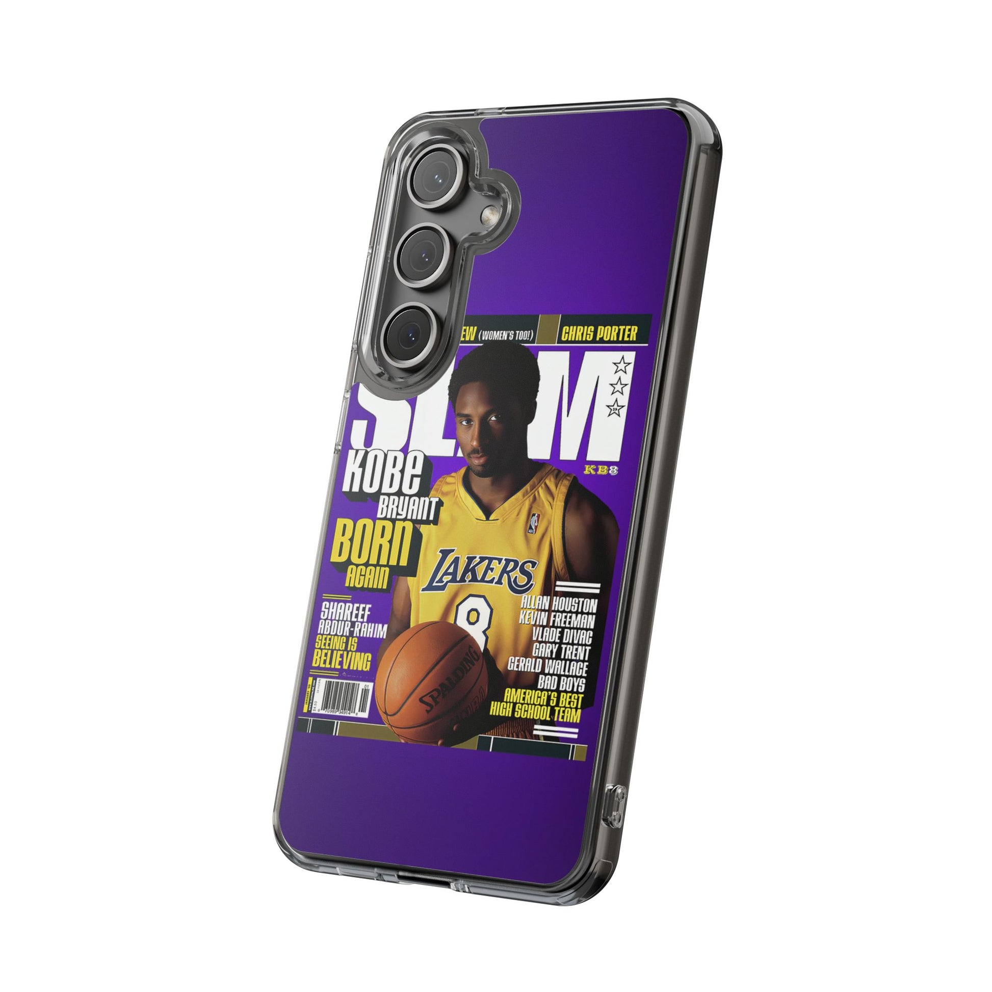 SLAM Cover Kobe Basketball Inspired design Clear Phone Cases