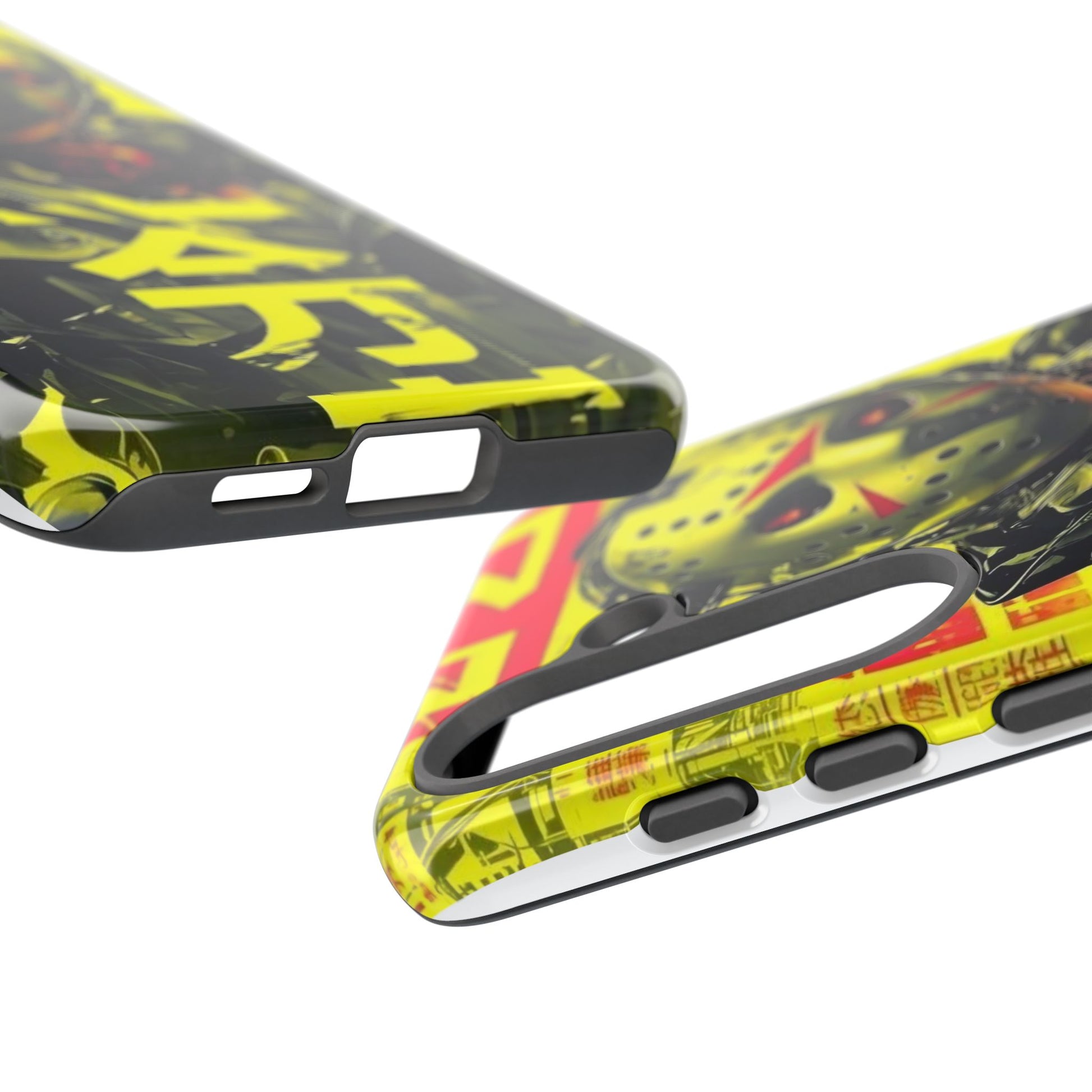 Cyberpunk X Jason Voorhees Tough Cases for iPhones, Samsung, and Pixel