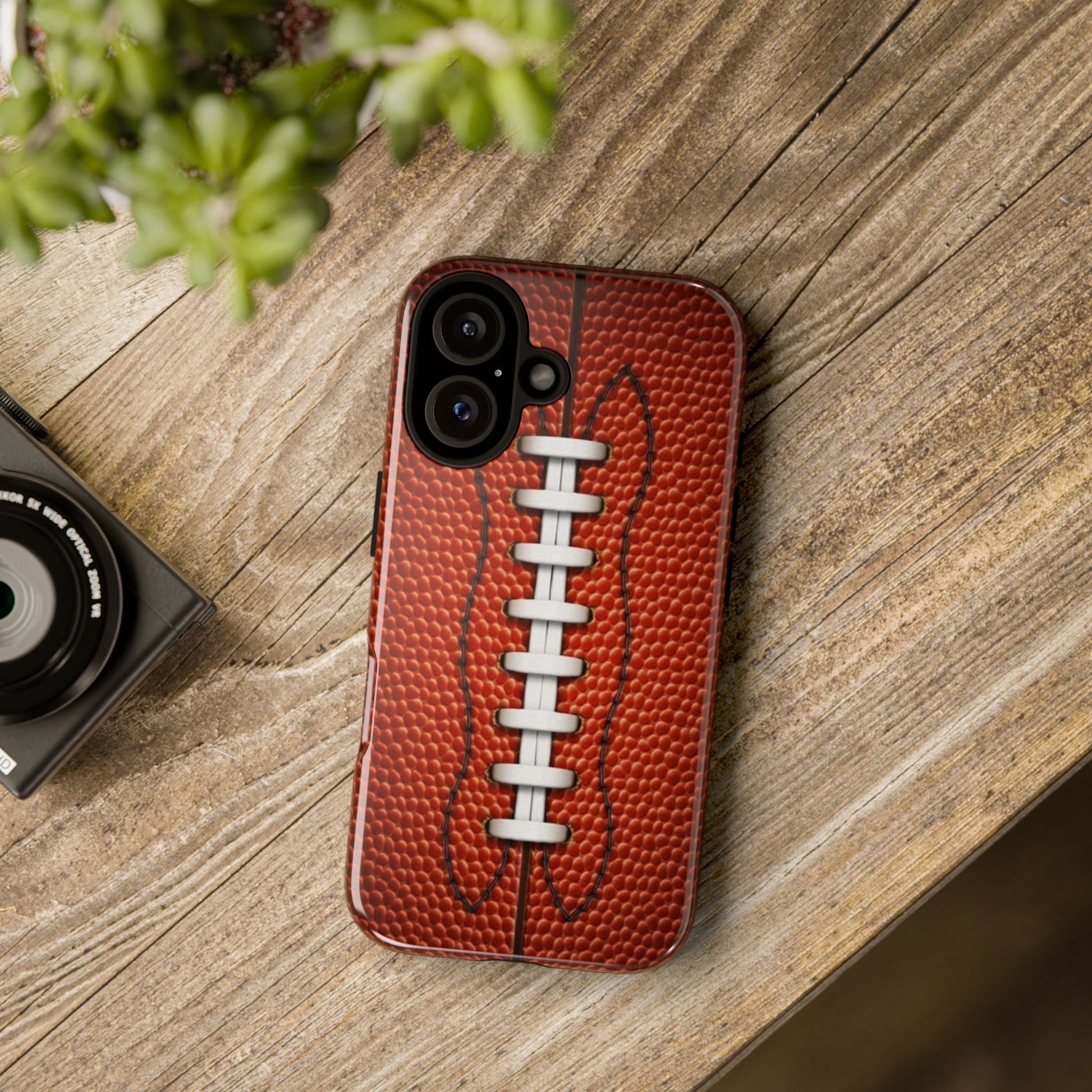 Football Pigskin Print Tough Cases for iPhones, Samsung, and Pixel