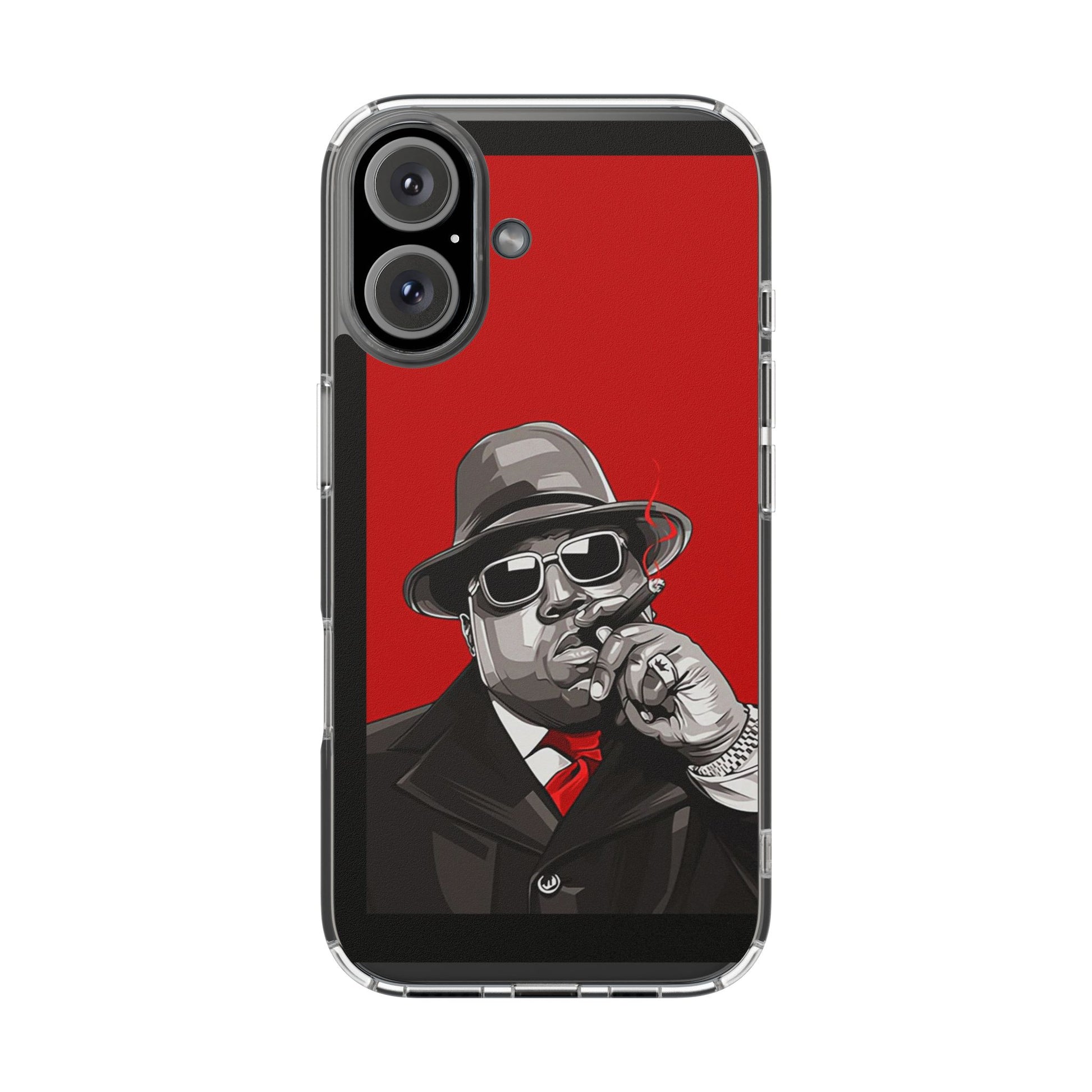 Big Poppa Hip Hop Design for Select Iphones and Samsung, Clear Cover,