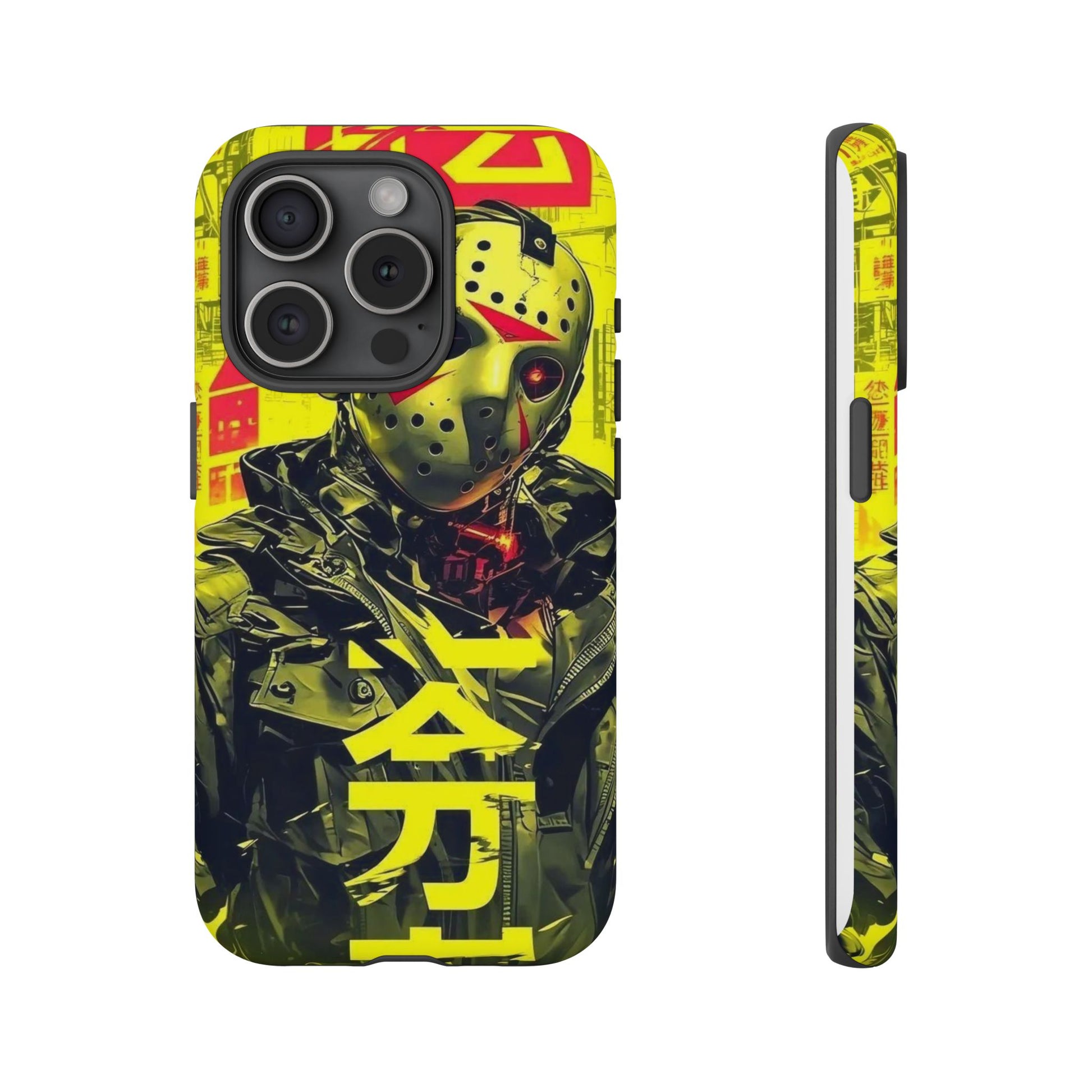 Cyberpunk X Jason Voorhees Tough Cases for iPhones, Samsung, and Pixel