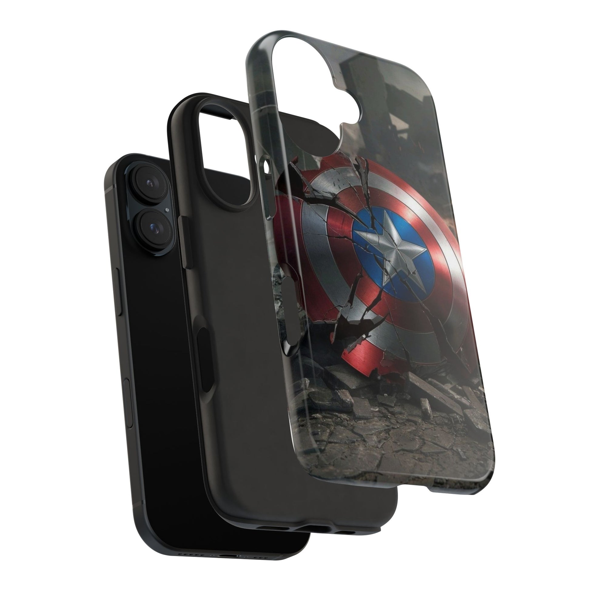 Capt. America Shield Tough Phone Cases for Iphones & Samsung Phones Durable