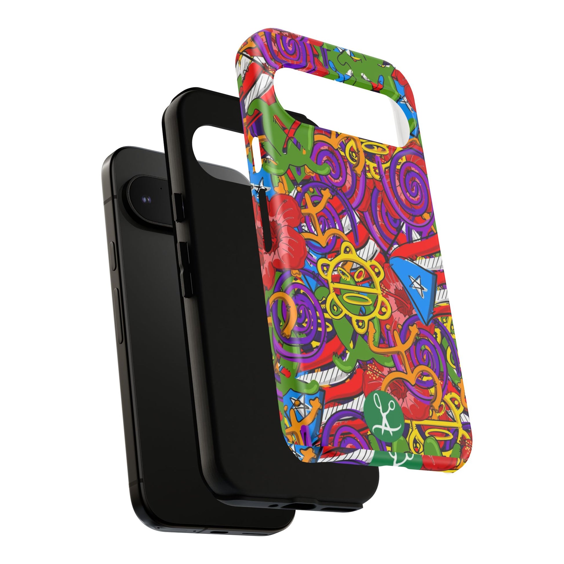 Puerto Rico Taino Tribal Art Tough Cases for iPhones, Samsung, and Pixel