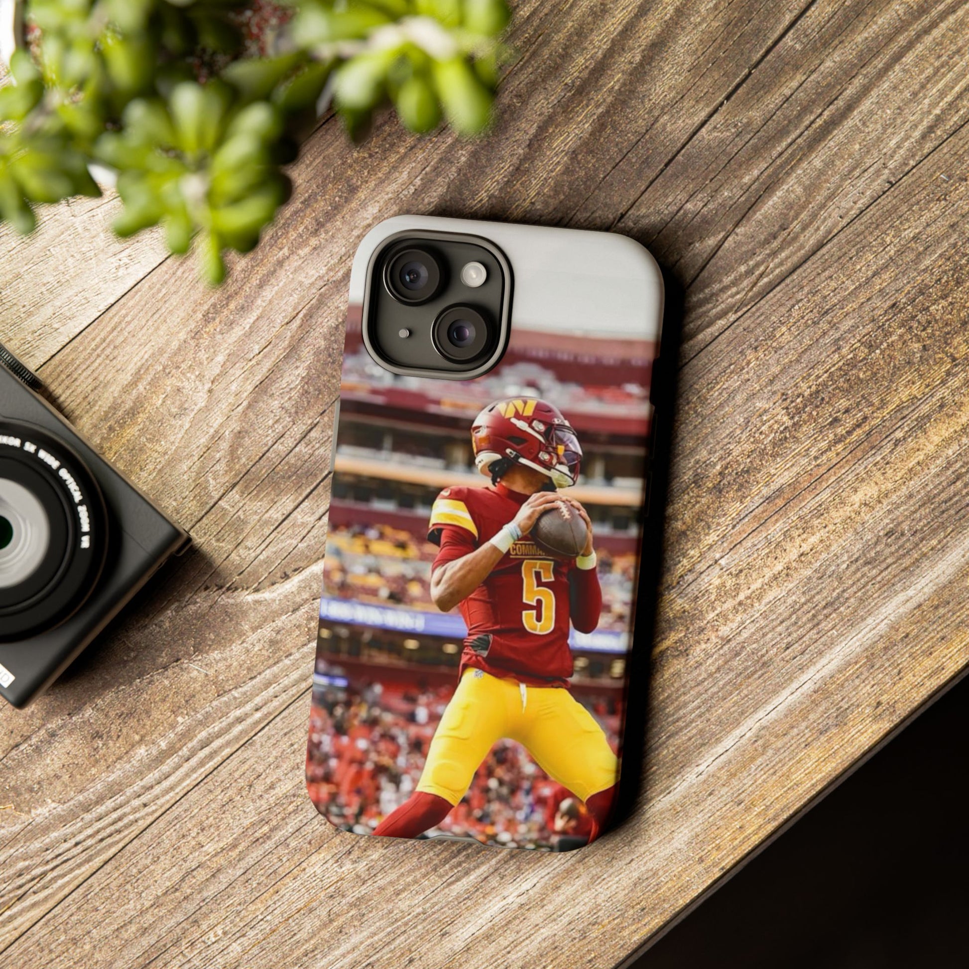 Jayden Daniels Washington Football Tough Cases for iPhones, Samsung, and Pixel