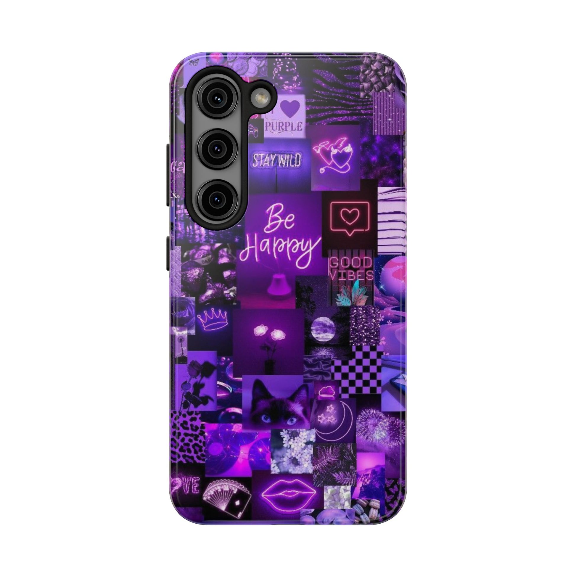Be Happy Themed Tough Phone Cases for Iphones & Samsung Phones